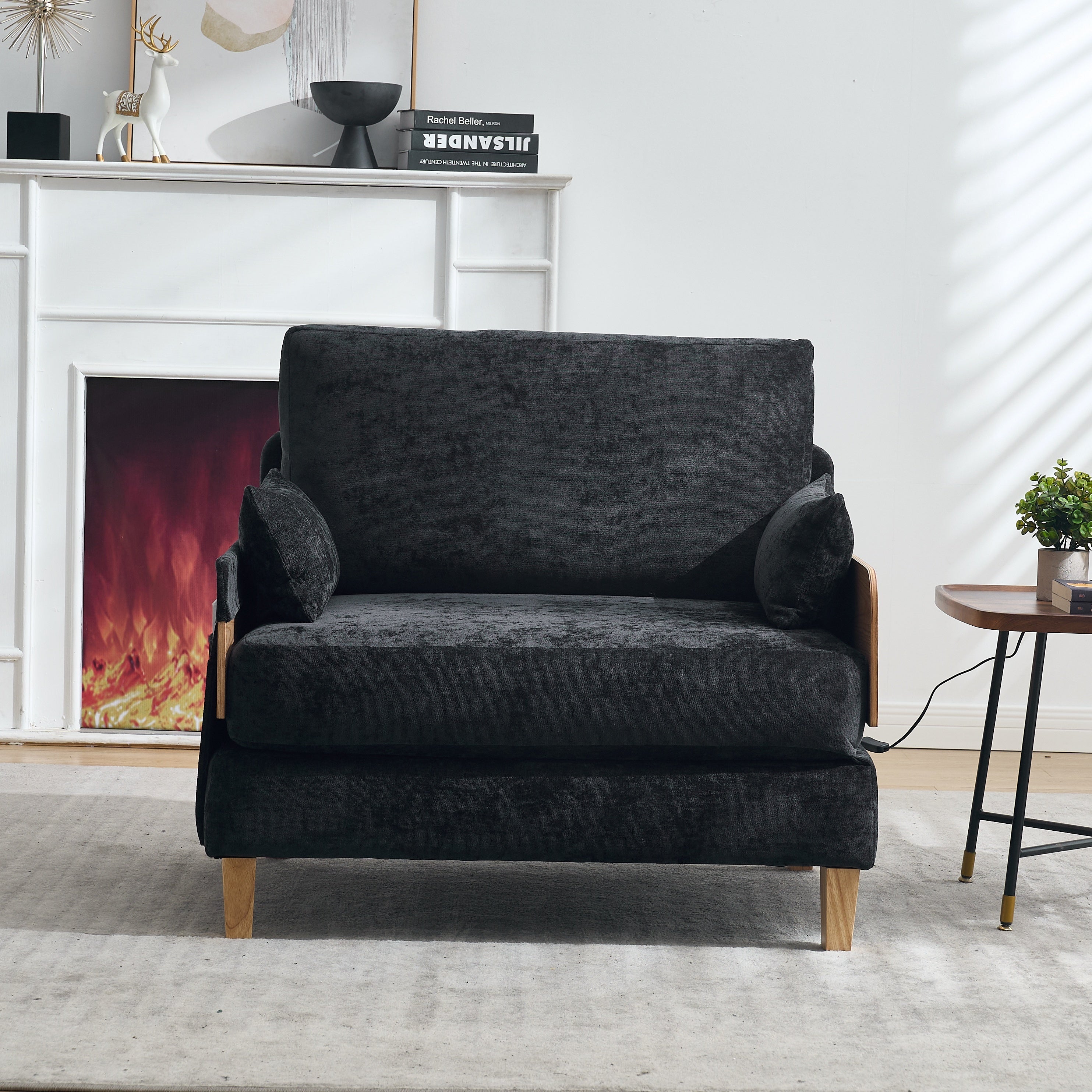 Mid-Century Modern Foldable Sofa Bed Recliner