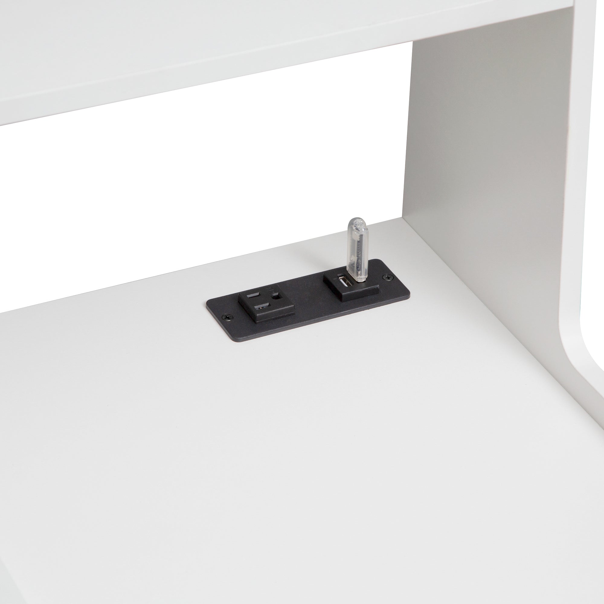 Modern Smart Nightstand with Charging Station