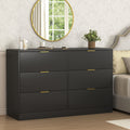 Modern 6-Drawer Dresser for Bedroom