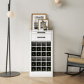 White Modular Wine Buffet Cabinet