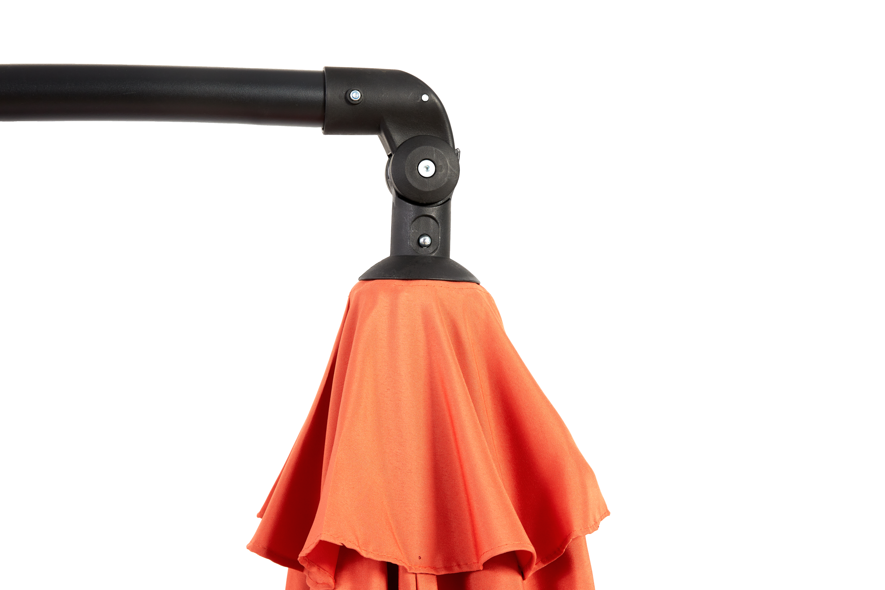 10ft Offset Patio Umbrella w/Tilt & Polyester Shade & 8 Ribs – No Base