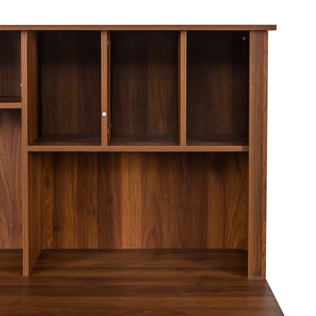 Home Office Computer Desk with Hutch