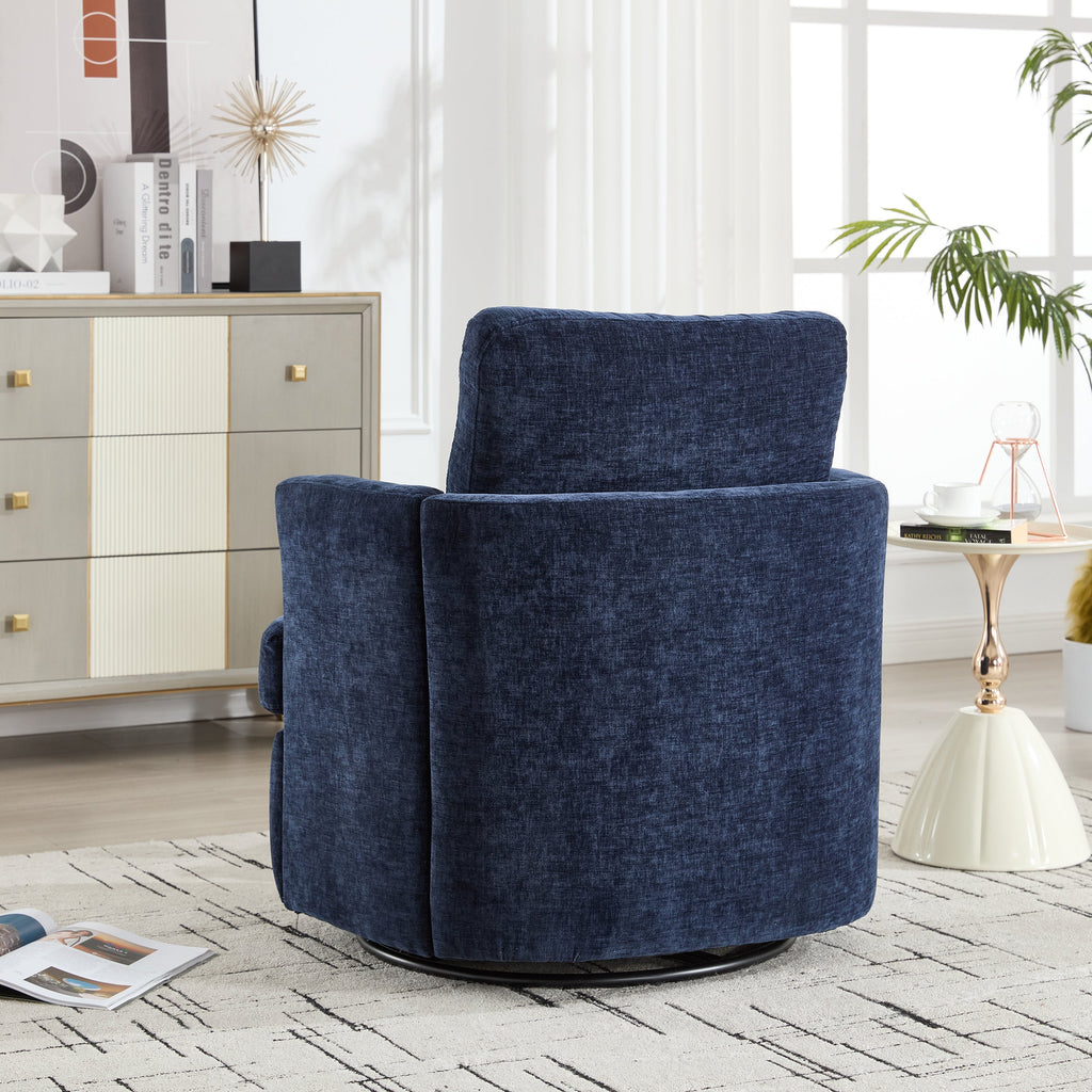 Swivel Chenille Fabric Sofa Chair