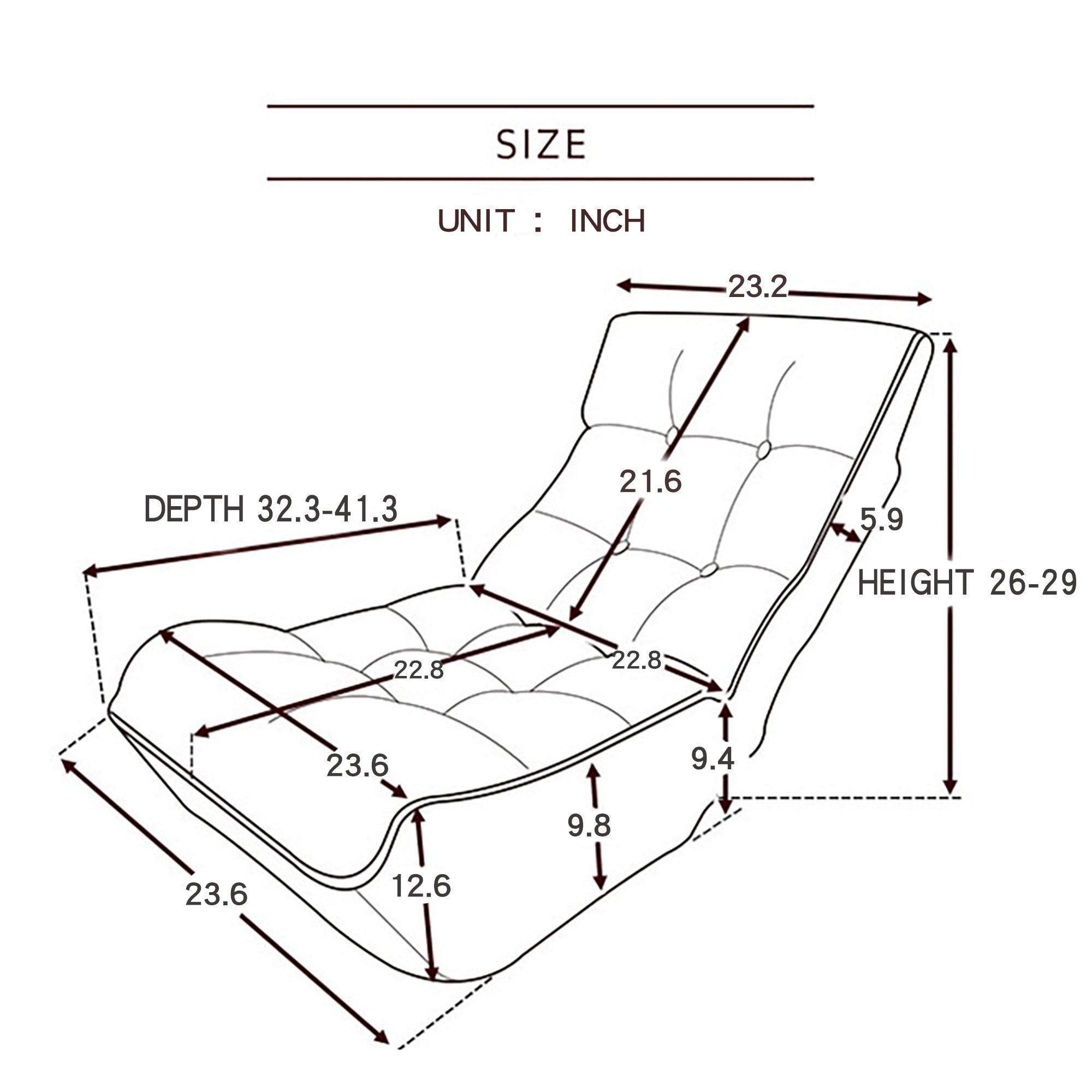 Lazy Balcony Leisure Reclining Chair