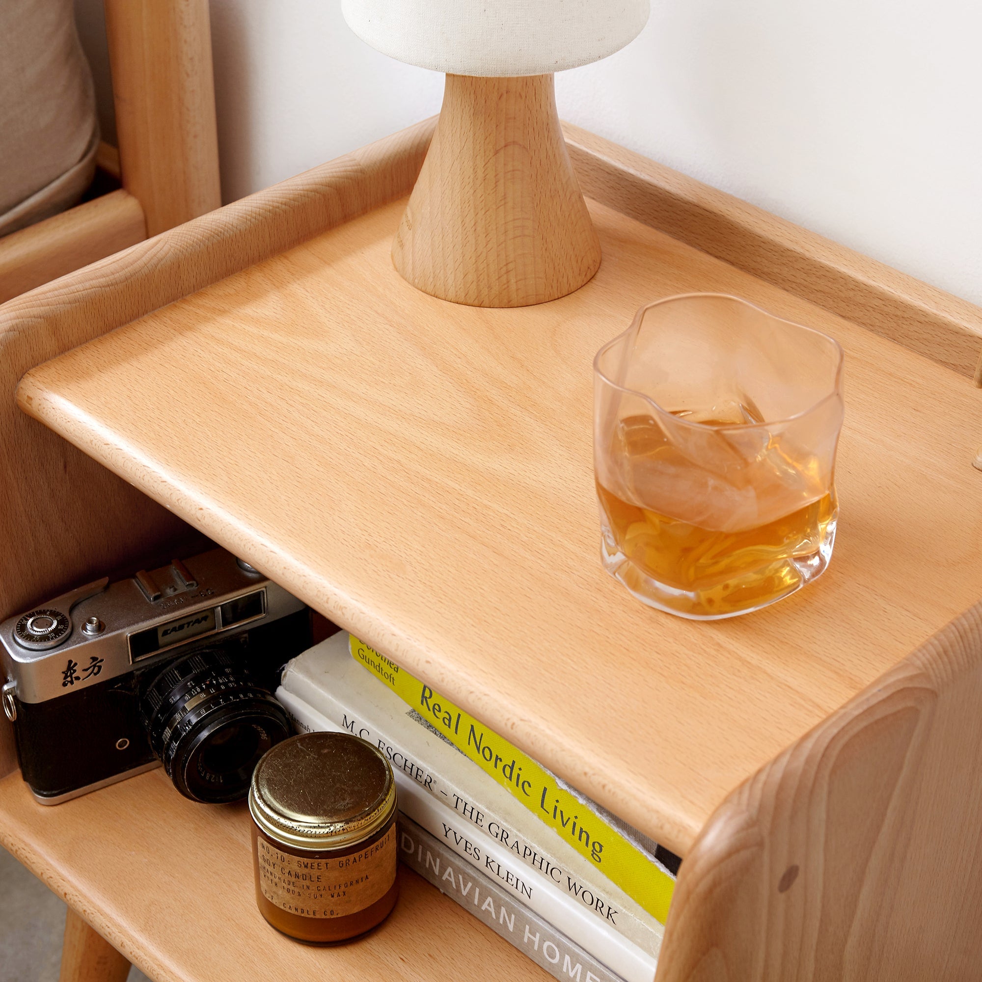 Pure Solid Wood Nordic Bedside Cabinet