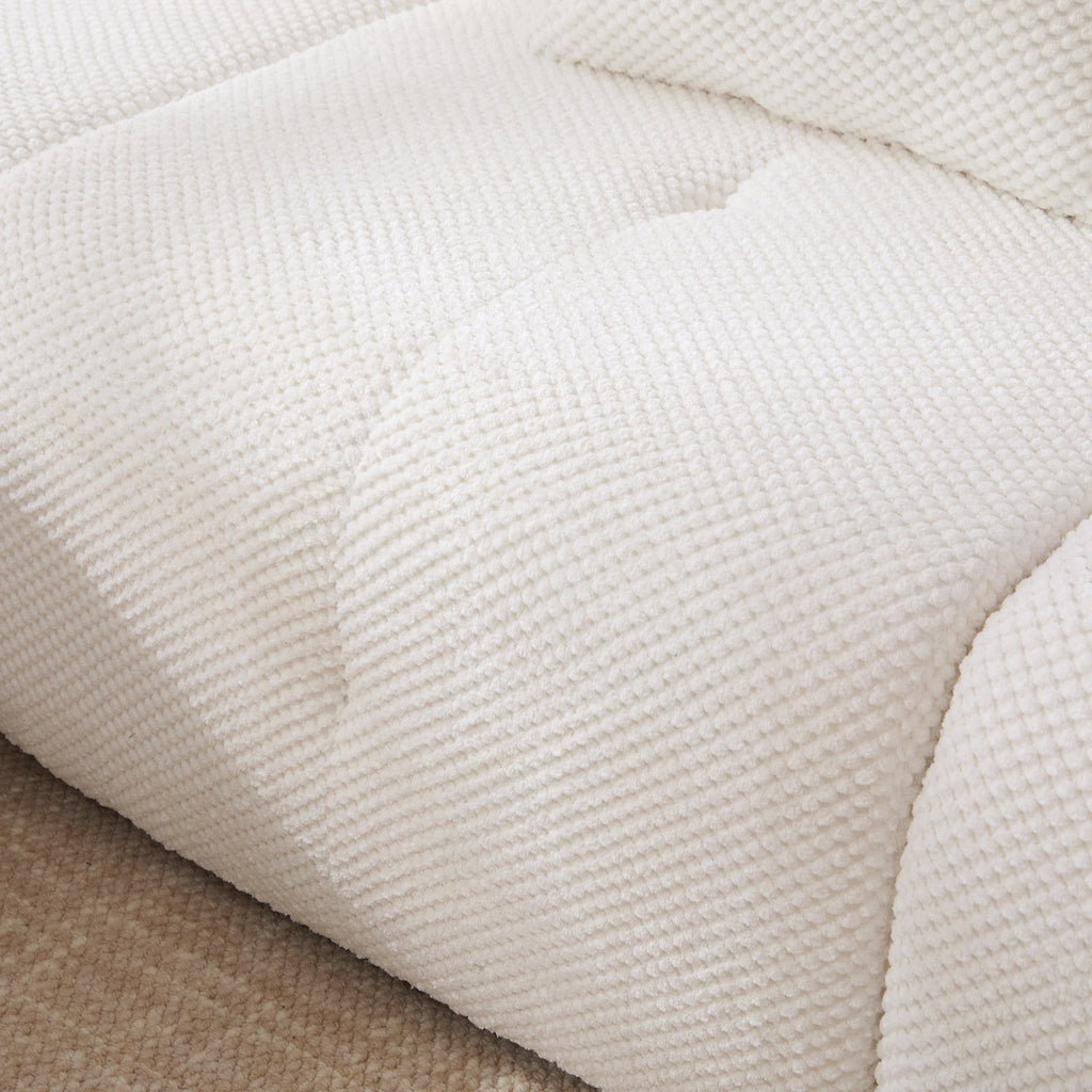 Oversized Boneless Convertible Cloud Couch with Movable Ottoman