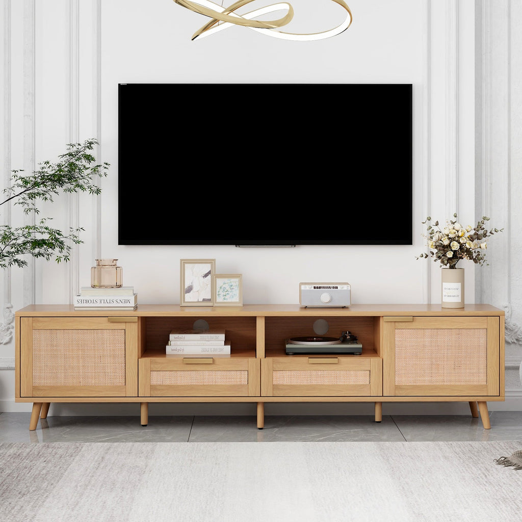 Modern Rattan TV Stand for TVs