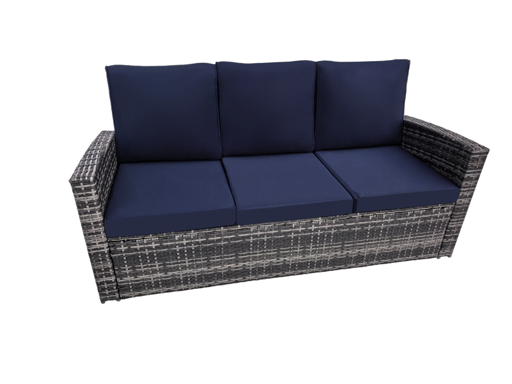 Outdoor Sectional Patio Set Half Moon Round Sofa for Backyard Garden
