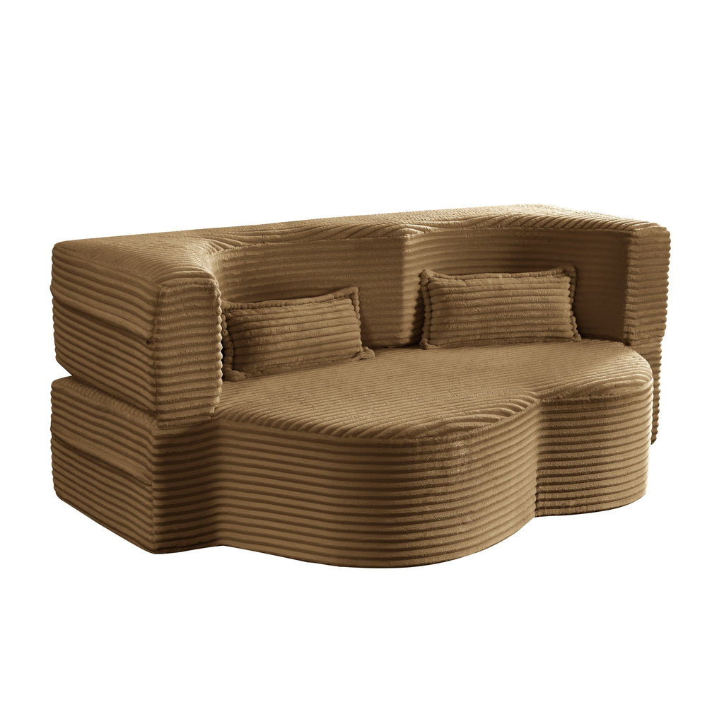 Full Size Convertible Floor Sleeper Sofa Bed