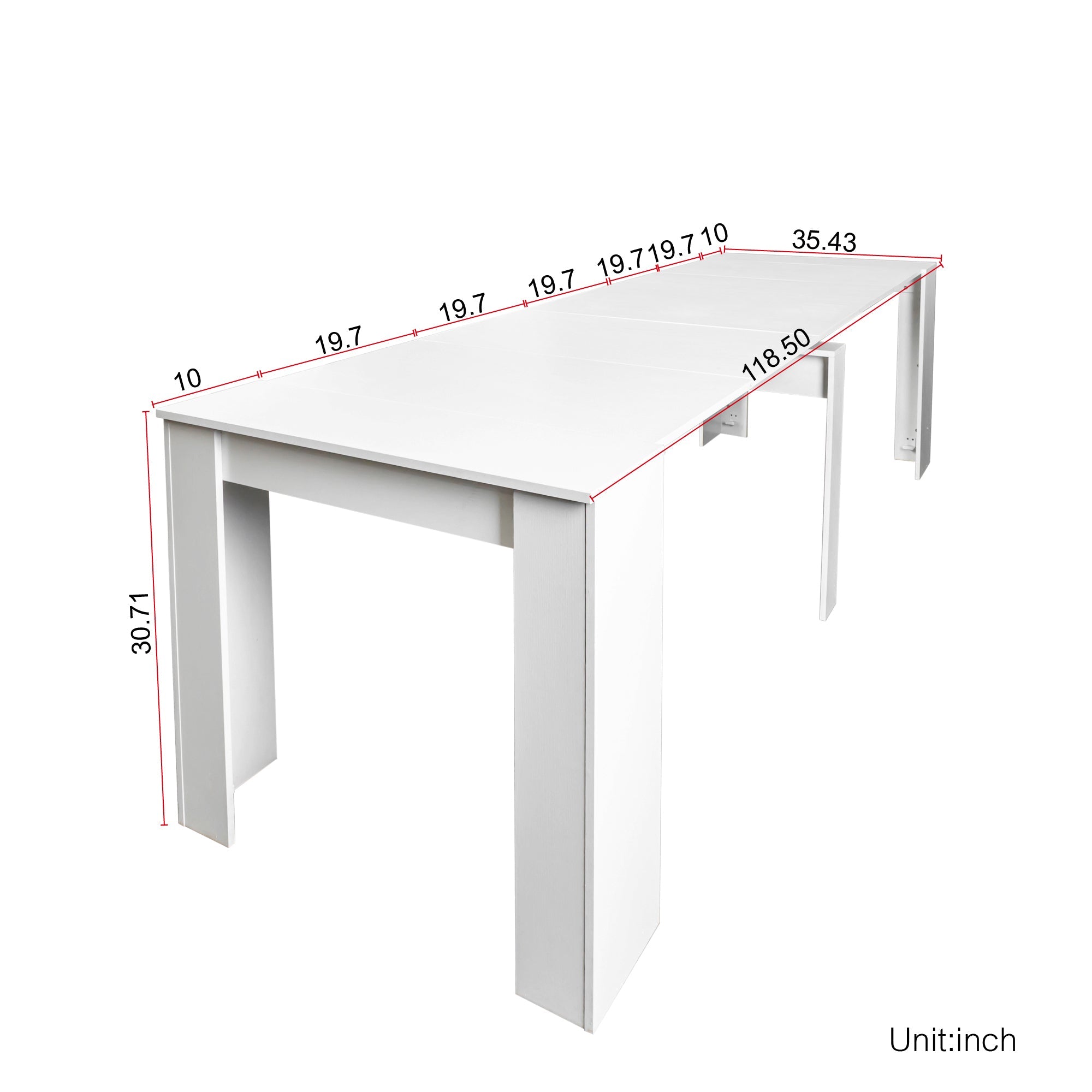Multifunctional Extendable Console Table