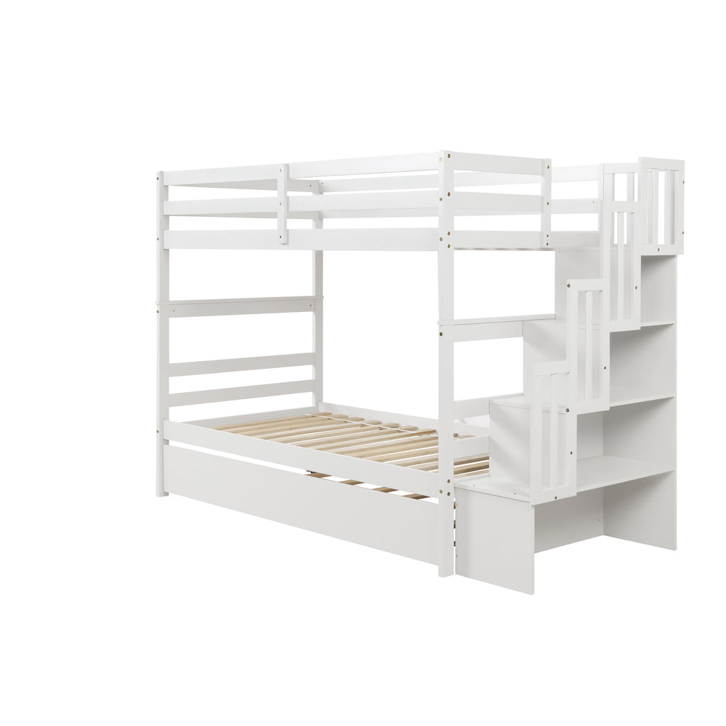 Twin over Twin Bunk Beds with Twin Trundle