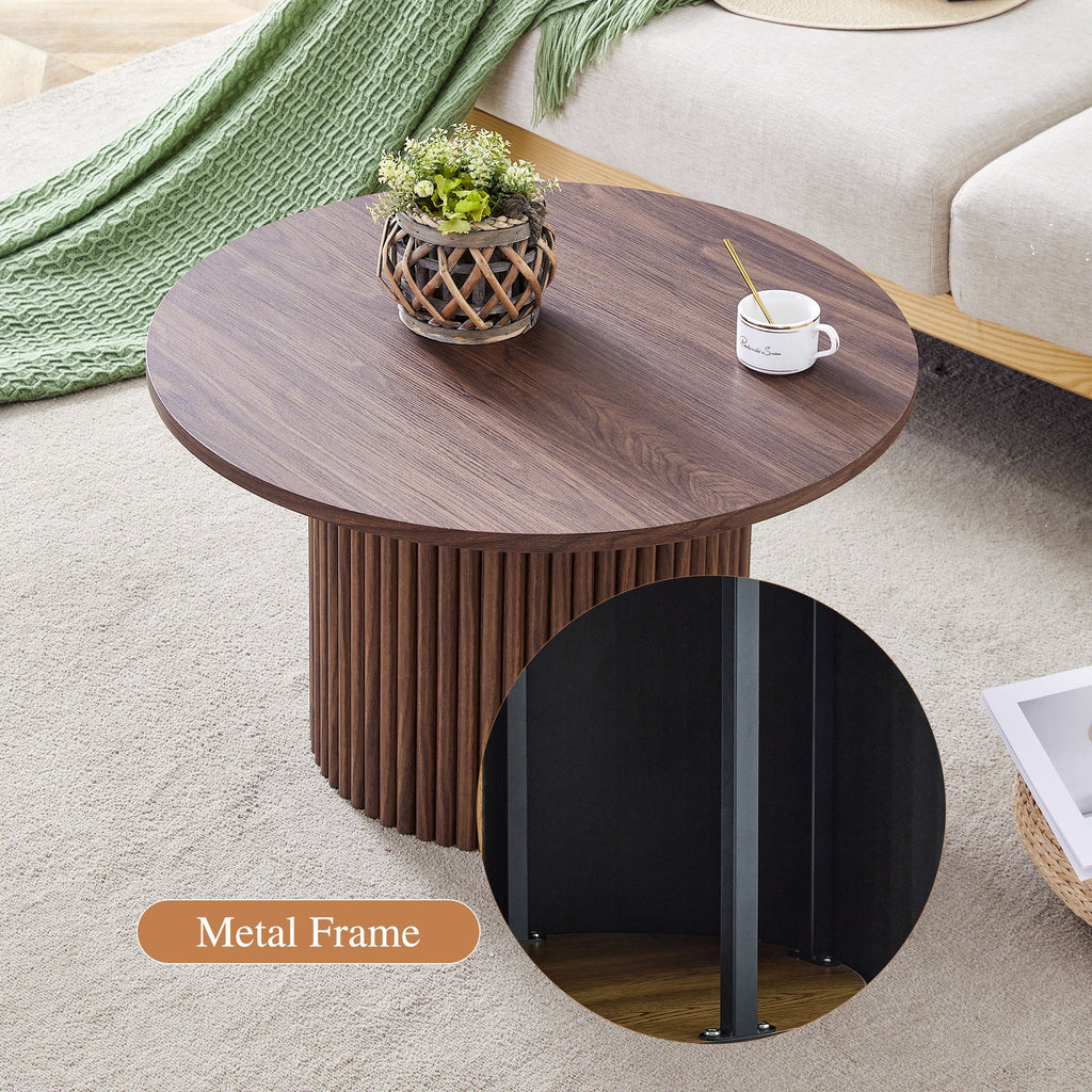 Modern MDF Material Circular Coffee Table