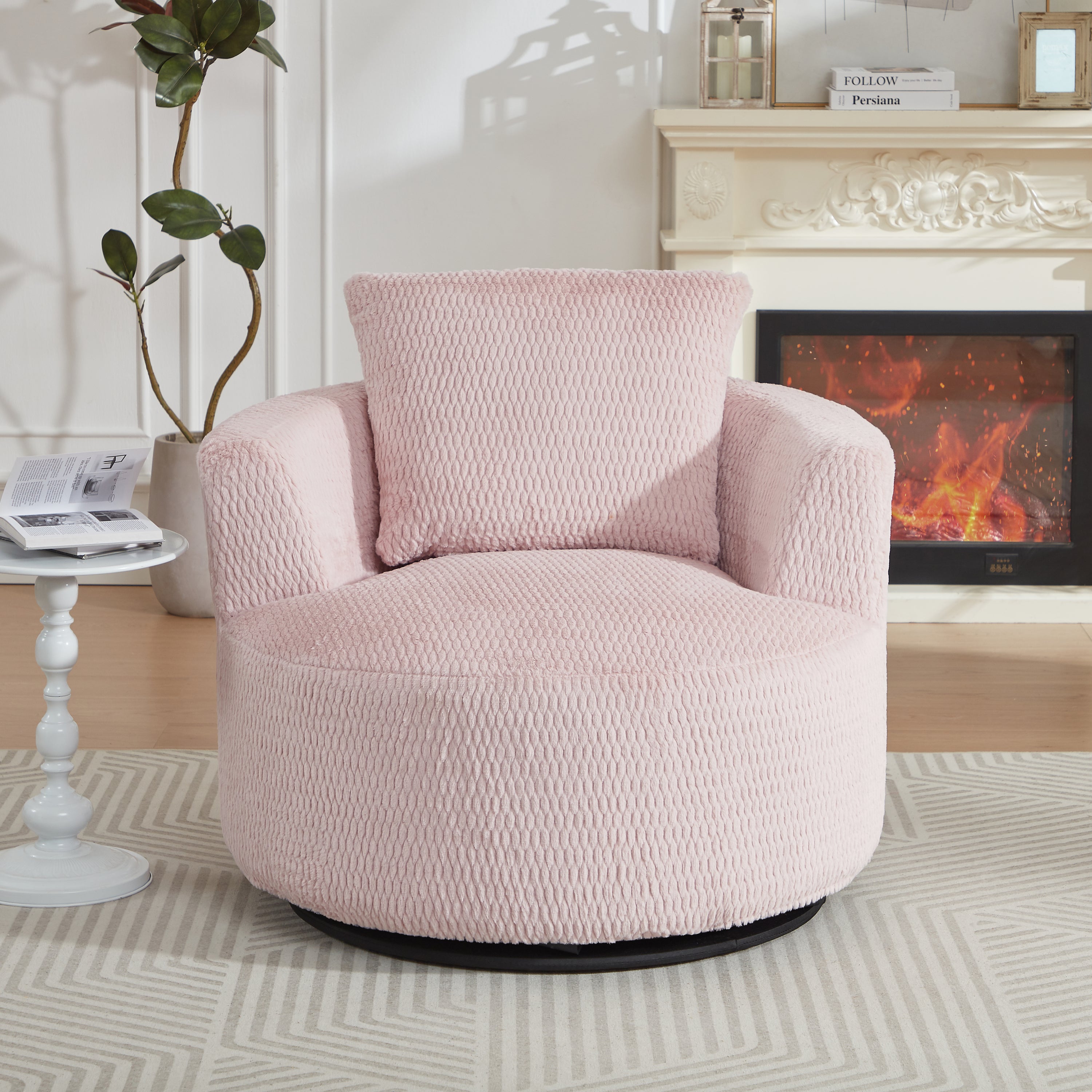 360° Swivel Compressible Accent Chair