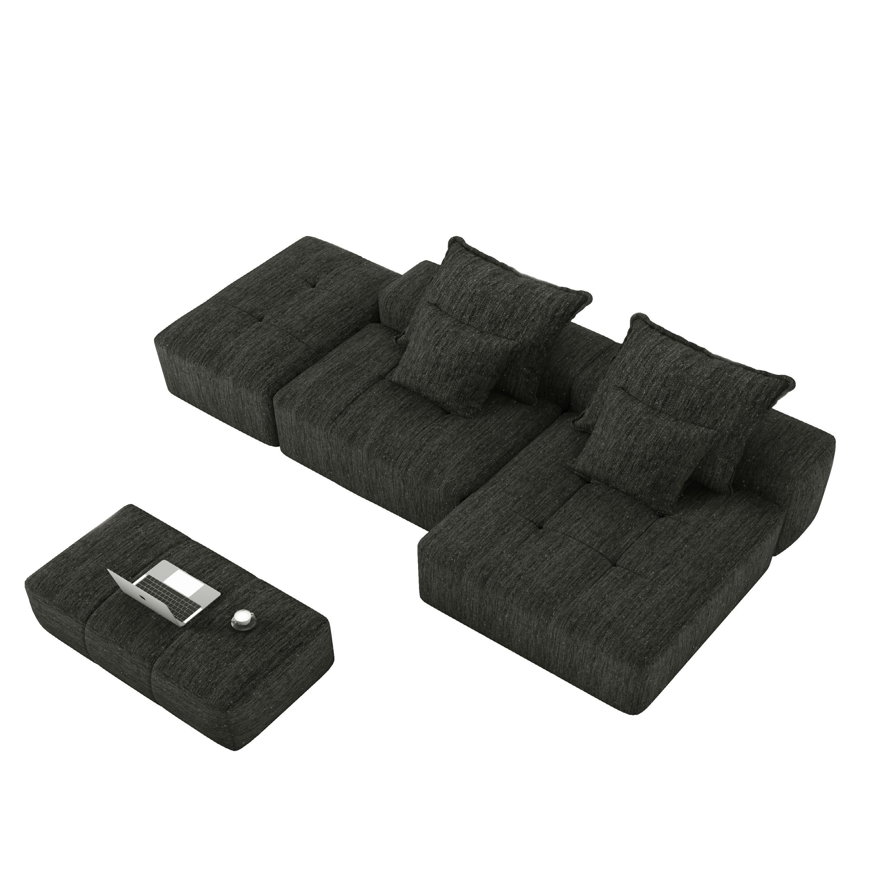 Modern Oversized Modular Sectional Sofa
