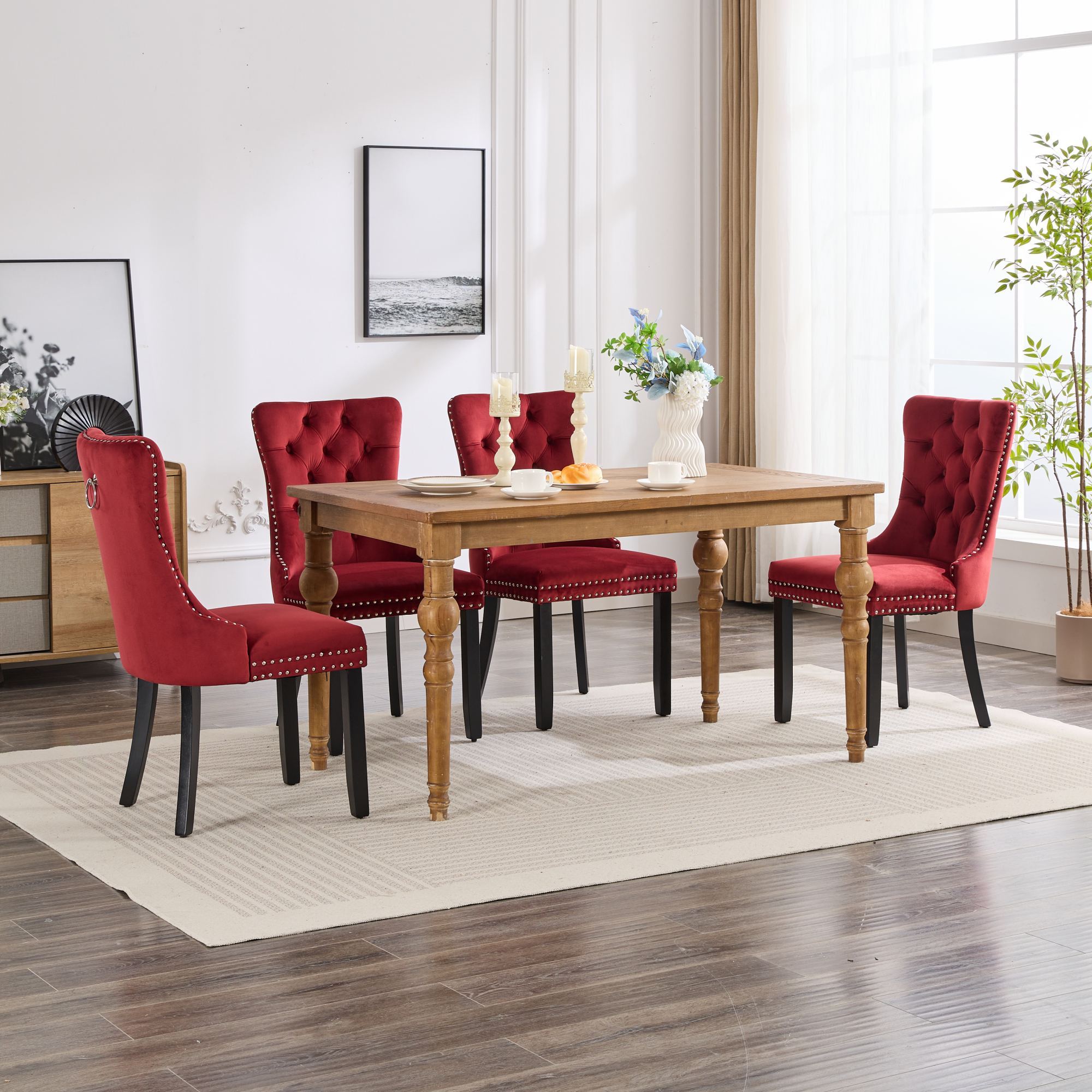 Classic Velvet Dining Chairs (Set of 2)