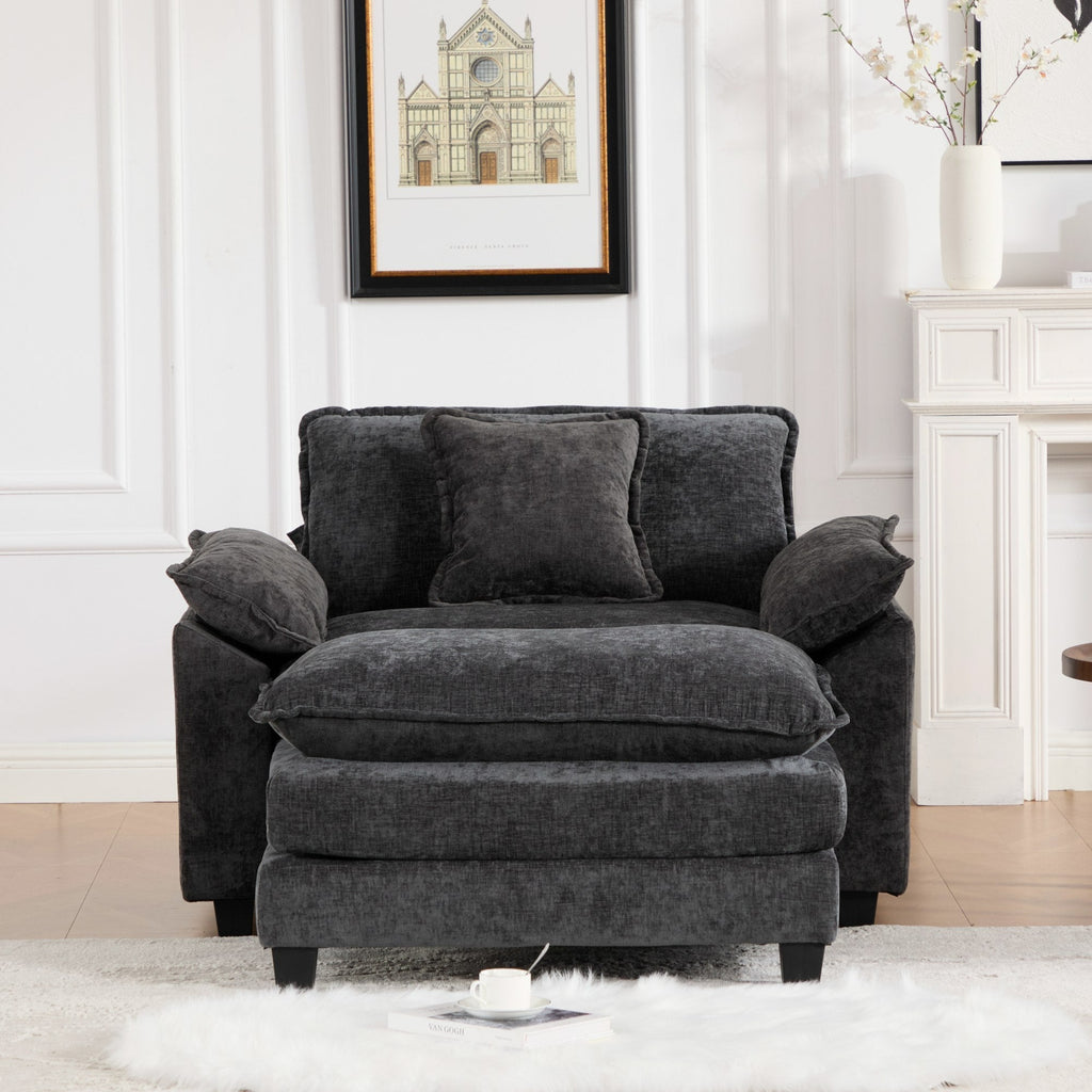 Modern Sectional Cloud Sofa Single Seat (Ottoman is Not Included)