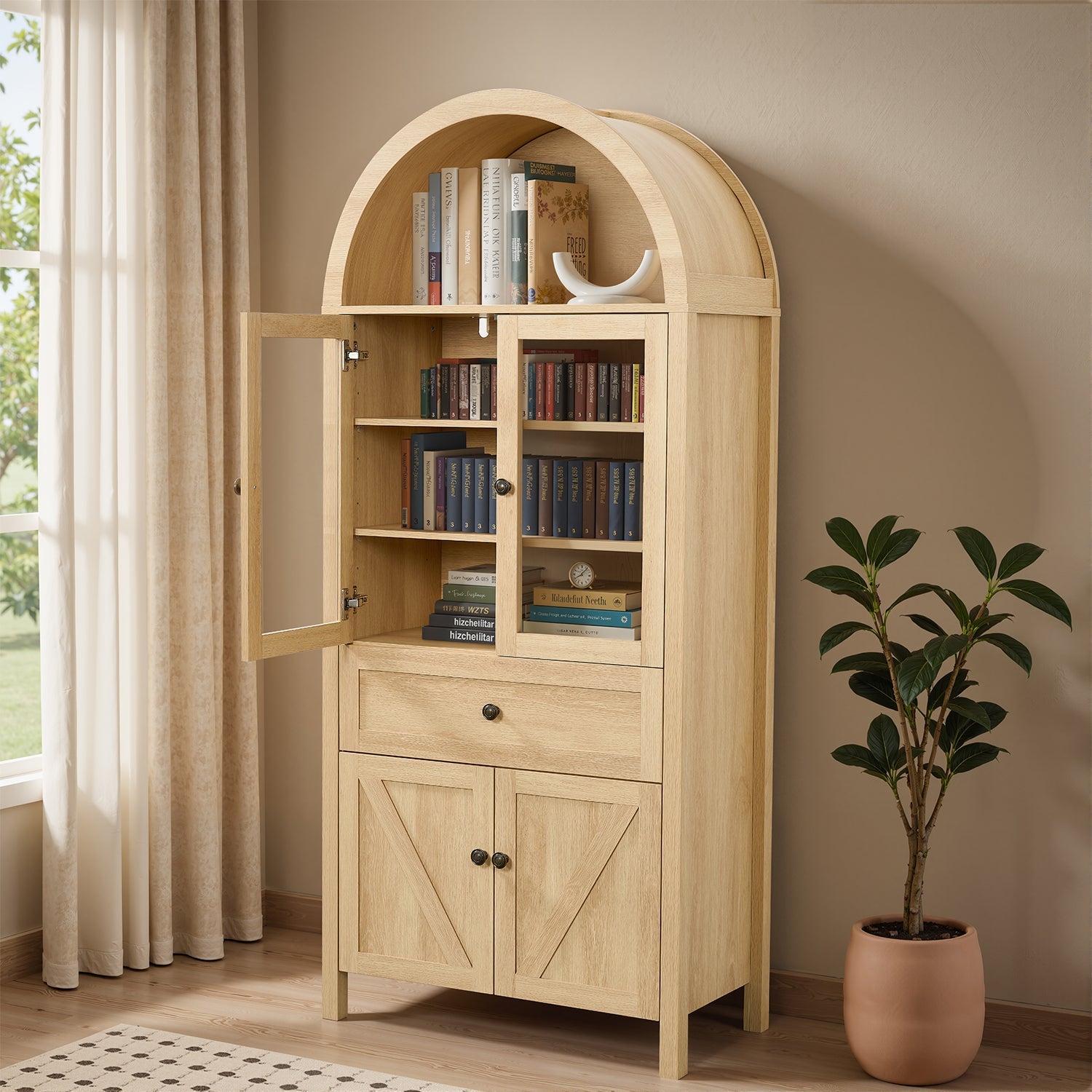 Vintage Style Dome Cabinet