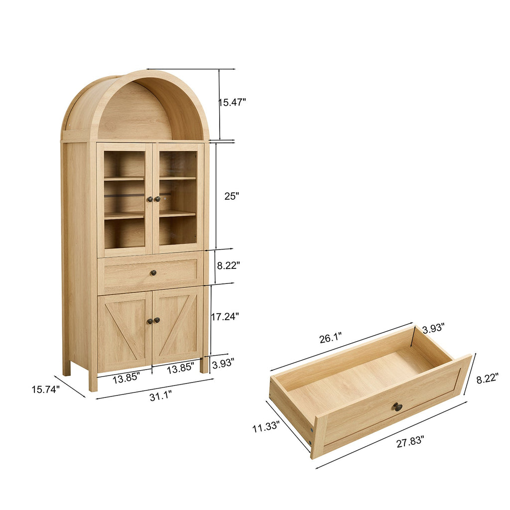 Vintage Style Dome Cabinet