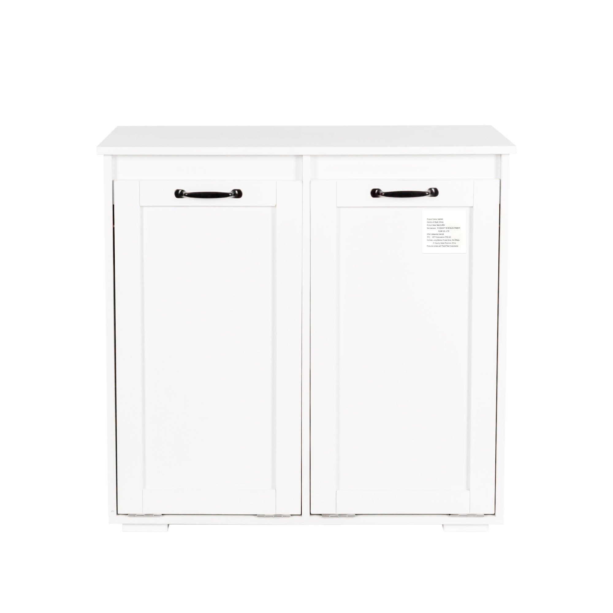 Laundry Cabinet with 2 Removable Liner Bags