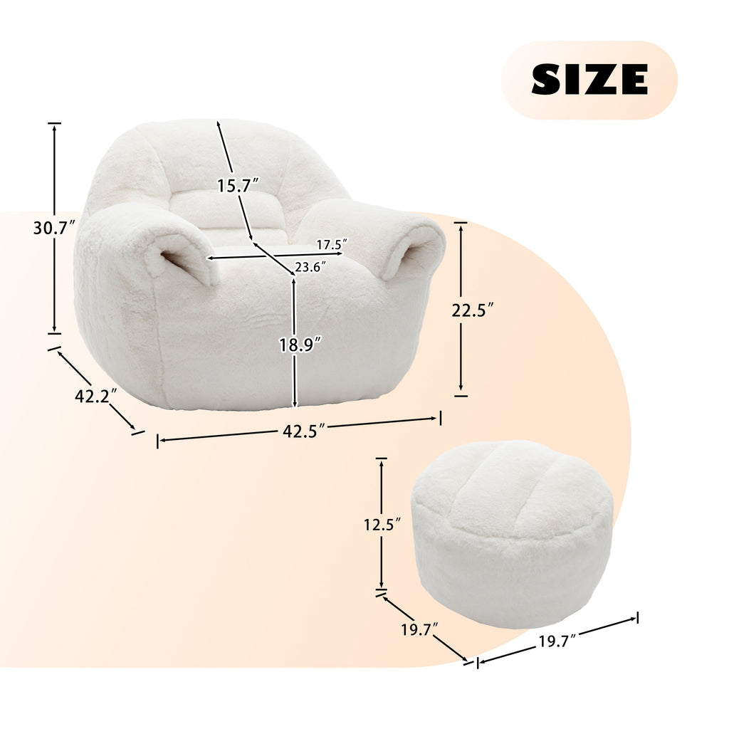 Comfy Bean Bag Sofa Chair for Living Room