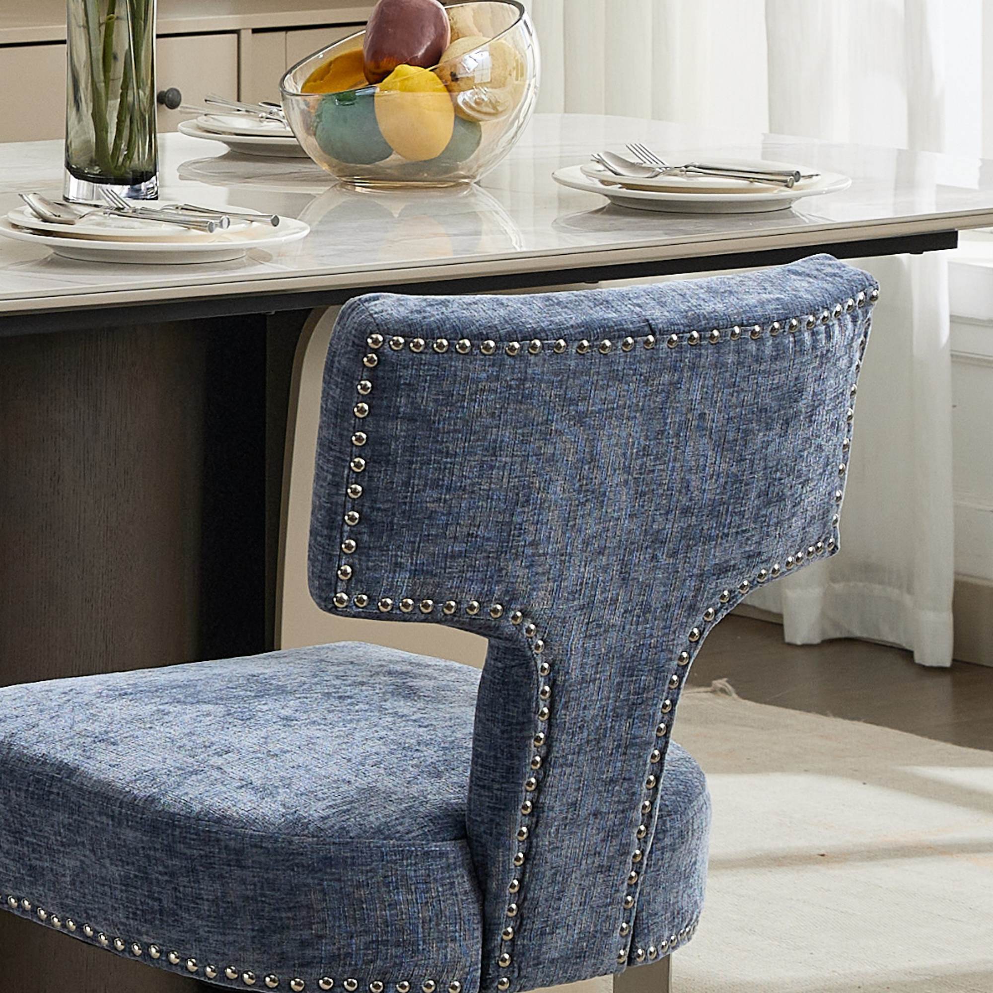 Mid Century Modern Dining Chairs  (Set of 2)