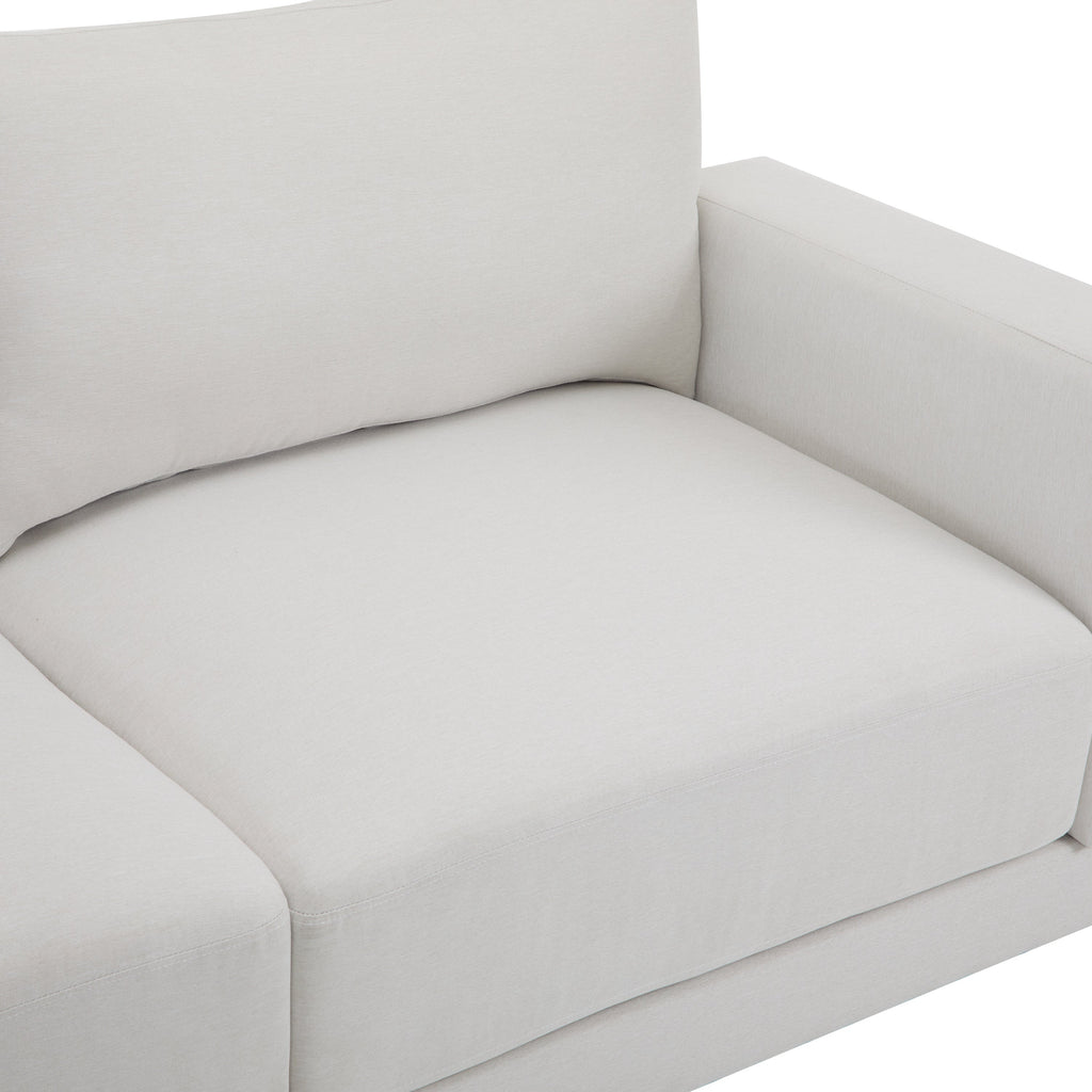 81'' Modern Square Arm Sofa with Soft Fabric Upholstery