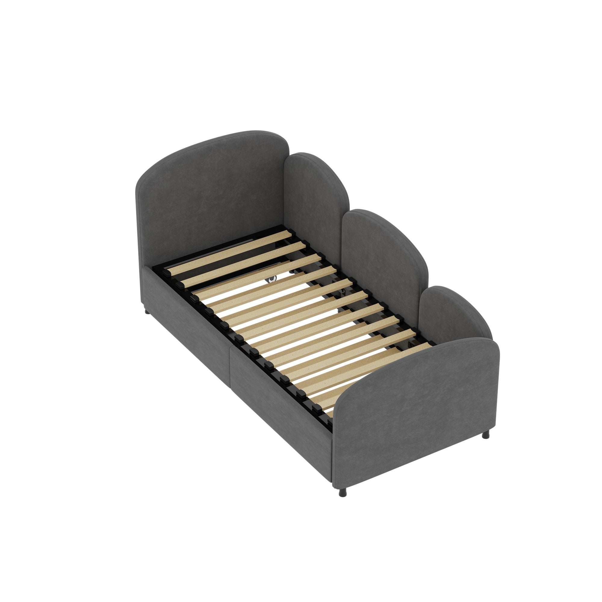 Modern Twin Size Velvet Upholstered Daybed
