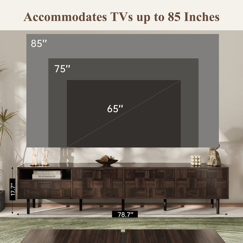 78 ' Mid Century Modern TV Stand