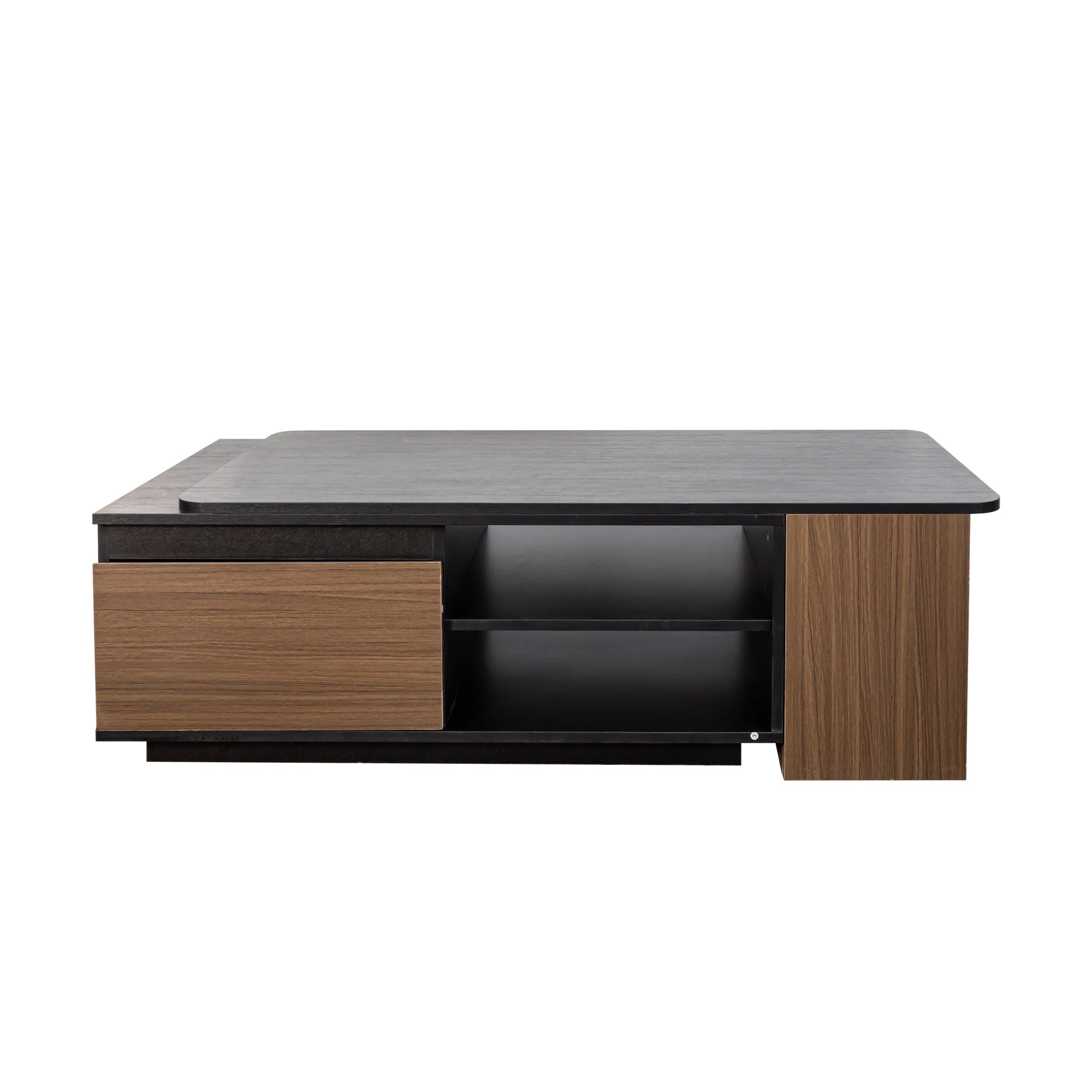 Extendable Length Adjustable Wood Coffee Table