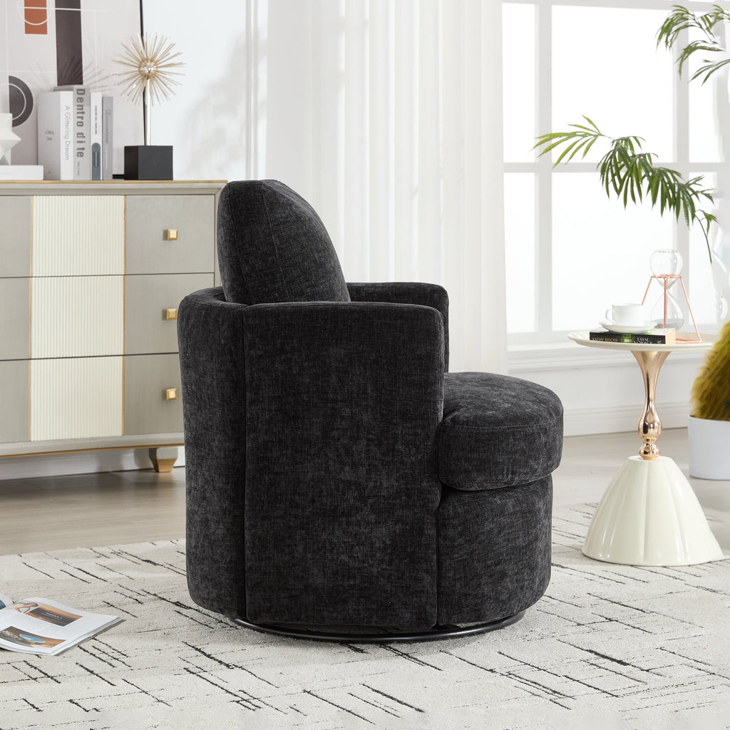 Swivel Chenille Fabric Sofa Chair