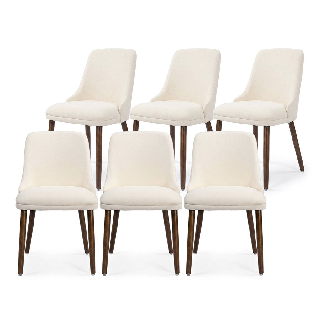 Firmoz Modern Soft Chenille Upholstered Side Chair Dining Chairs