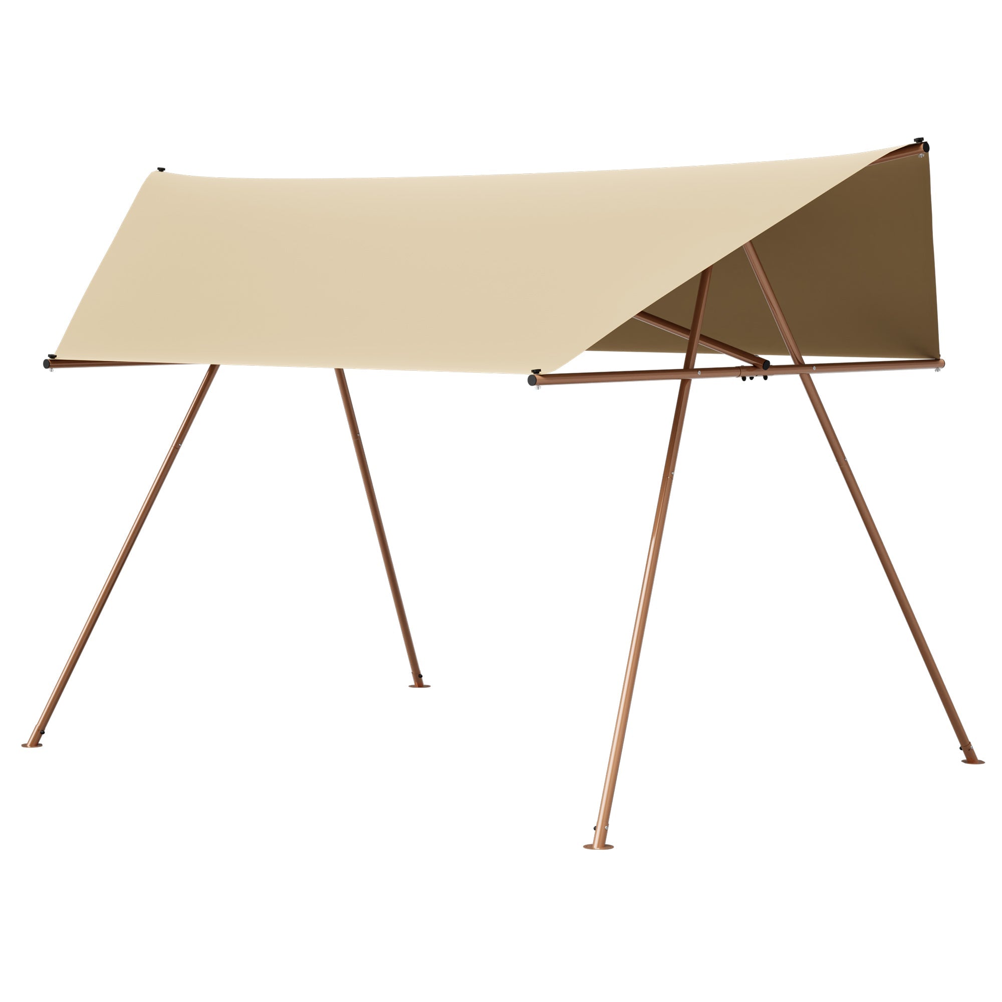 Hexagonal Shade Sail Canopy 206x118 UPF50 Waterproof Sun Shade Patio Use
