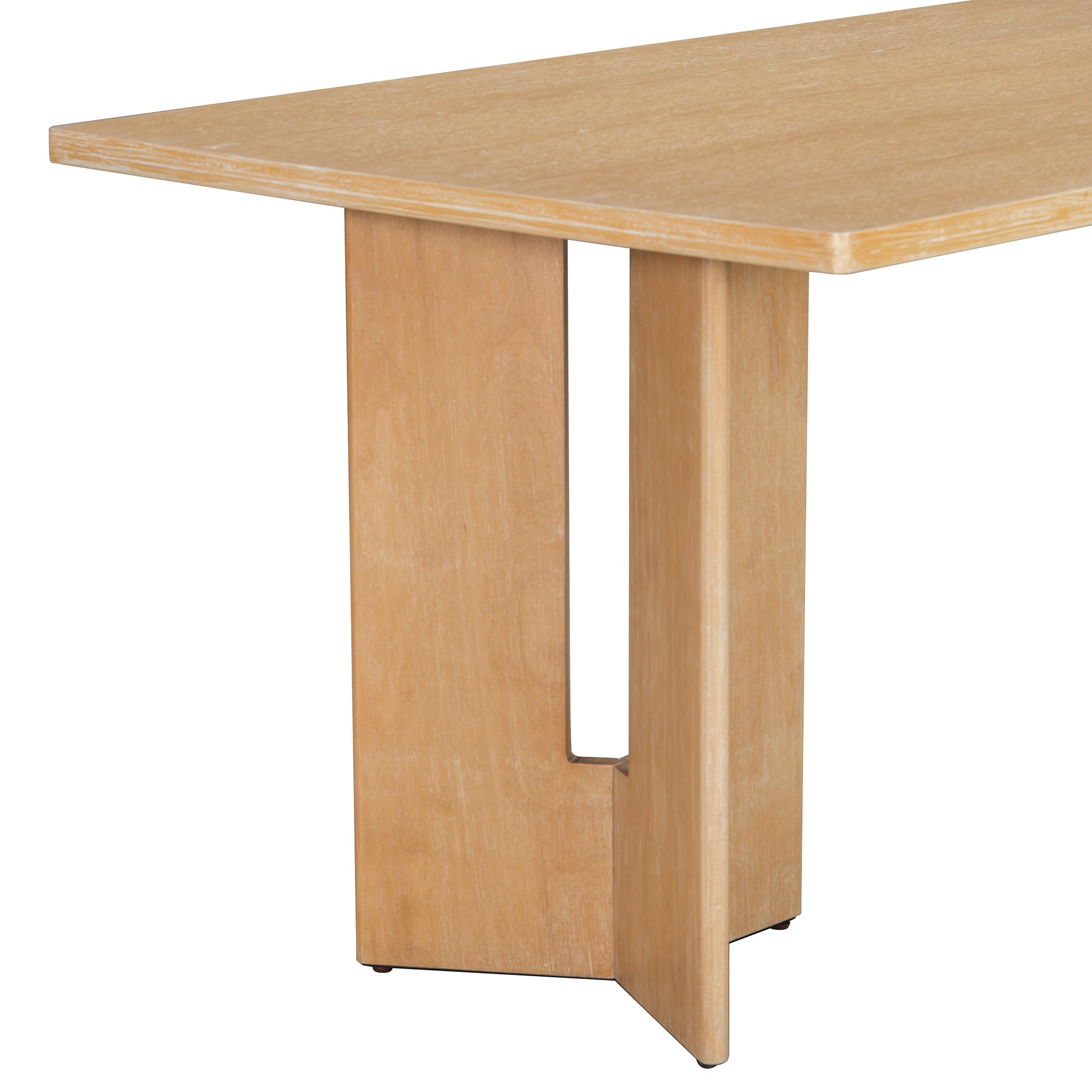 Farmhouse Dining Table Set with 6 Upholstered Chairs