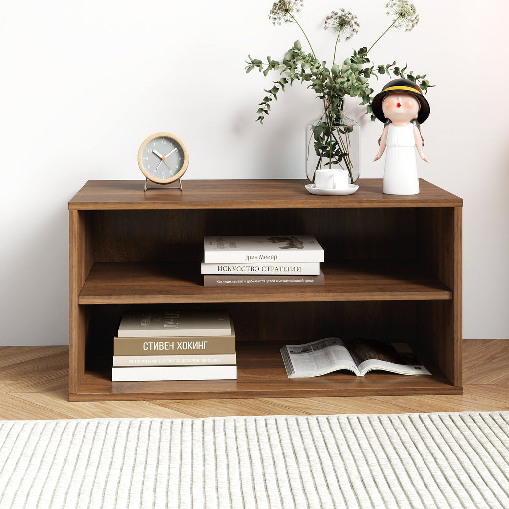 Walnut Stackable Mounted Storage Cabinet+ Glass Option