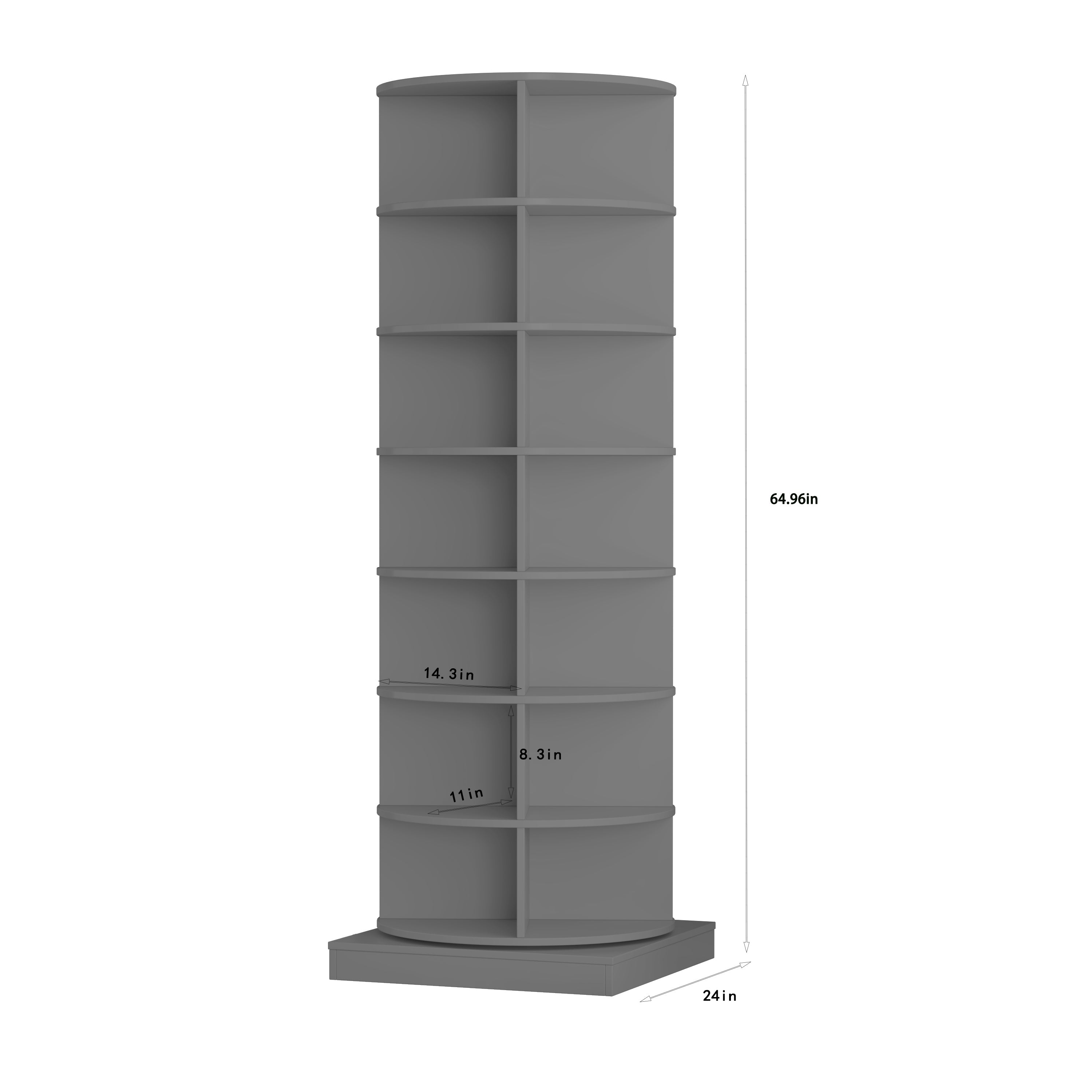Modern 360° Rotating Shoe Cabinet 6/7 Layers Space Saver