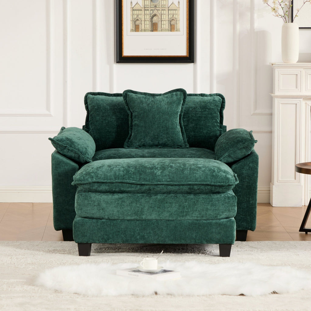 Modern Sectional Cloud Sofa Single Seat (Ottoman is Not Included)