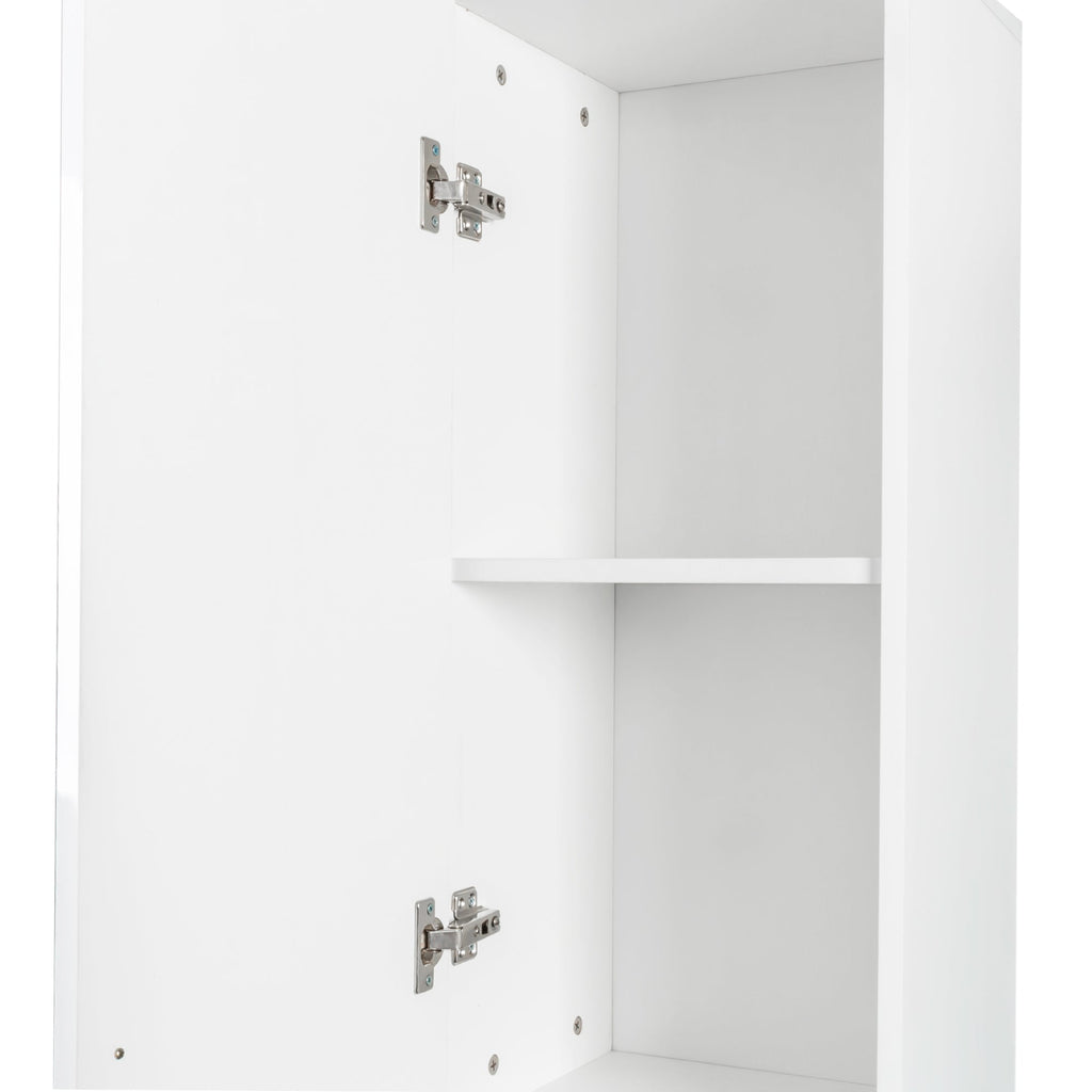 Elegant White Freestanding Cabinet for Kitchen and Dining Room