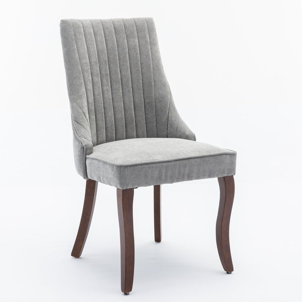 Rayon Cloth Flocking Velvet/Linen Dining Chairs (Set of 2)