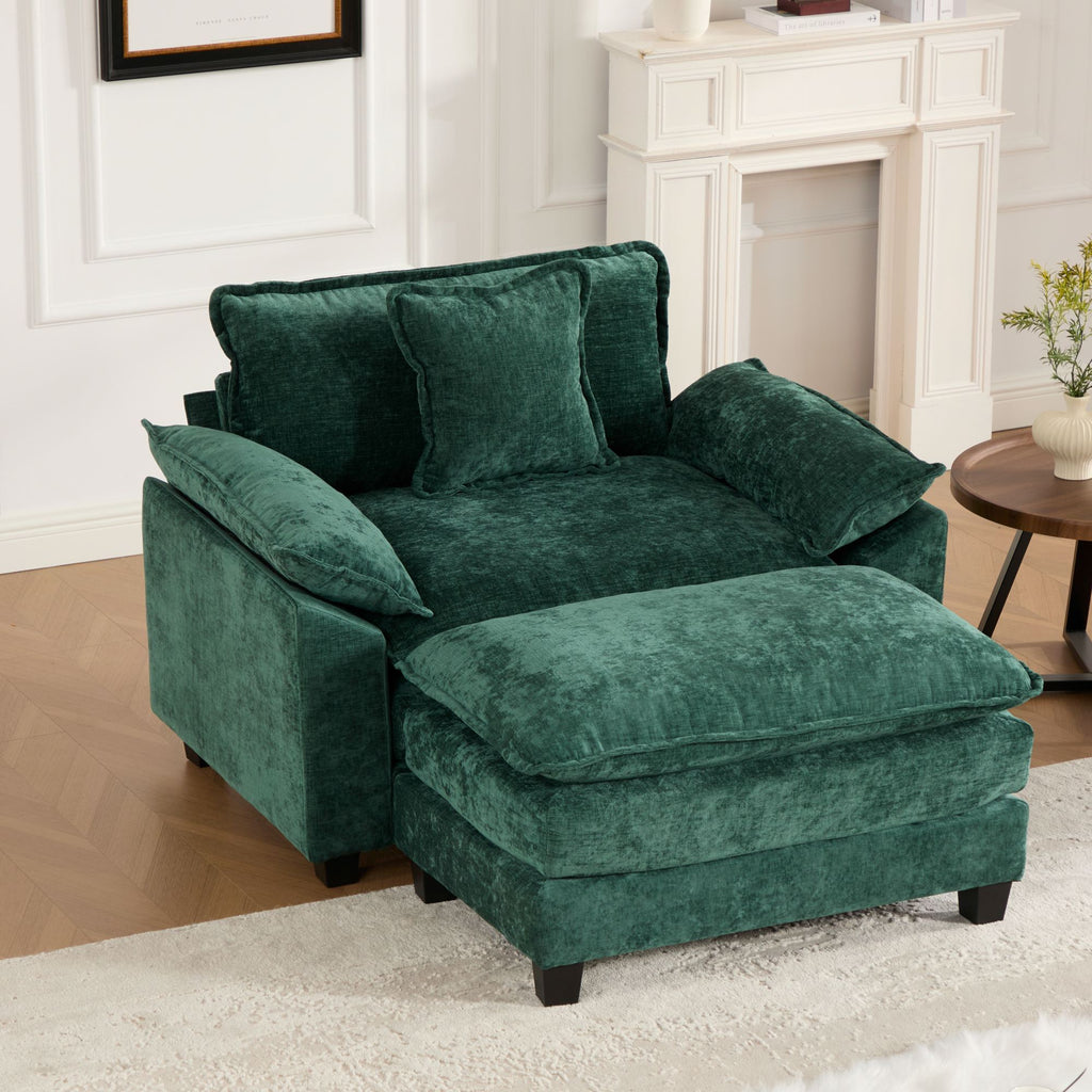 Modern Sectional Cloud Sofa Single Seat (Ottoman is Not Included)