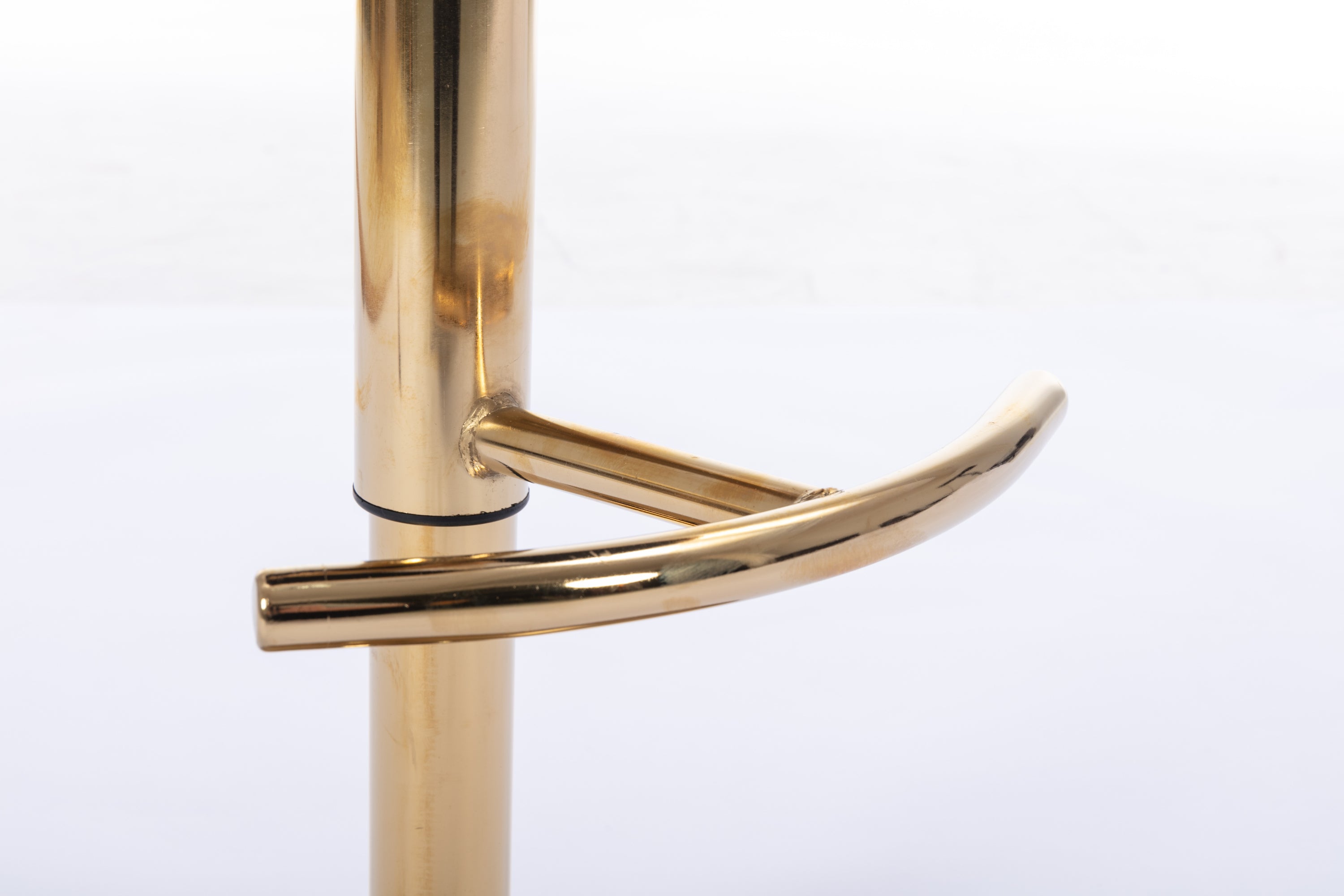 Swivel Height Adjustable Velvet Bar Stools with Golden Leg (Set of 2 )