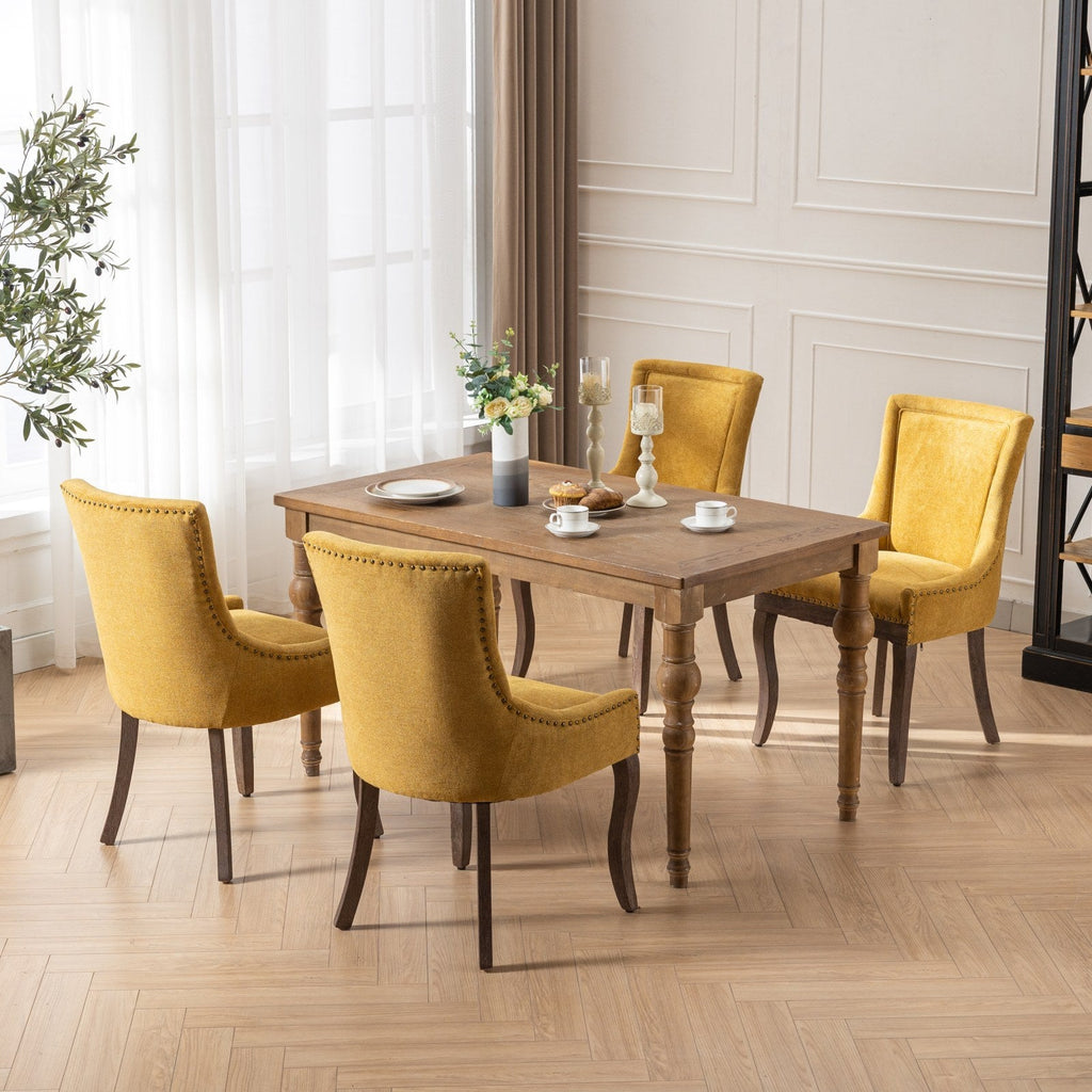 Ultra Side Thickened Fabric Dining Chair (Set of 2)