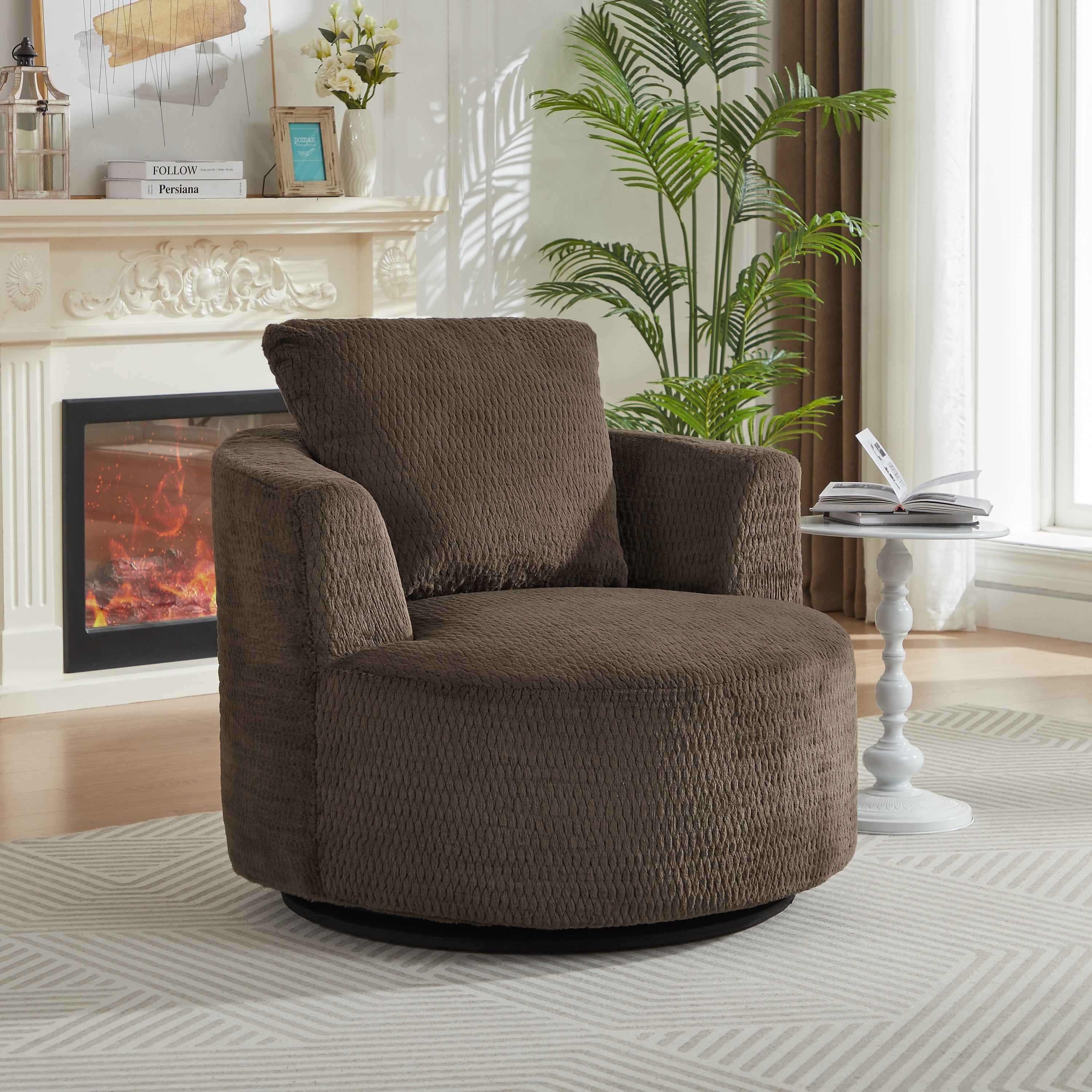360° Swivel Compressible Accent Chair