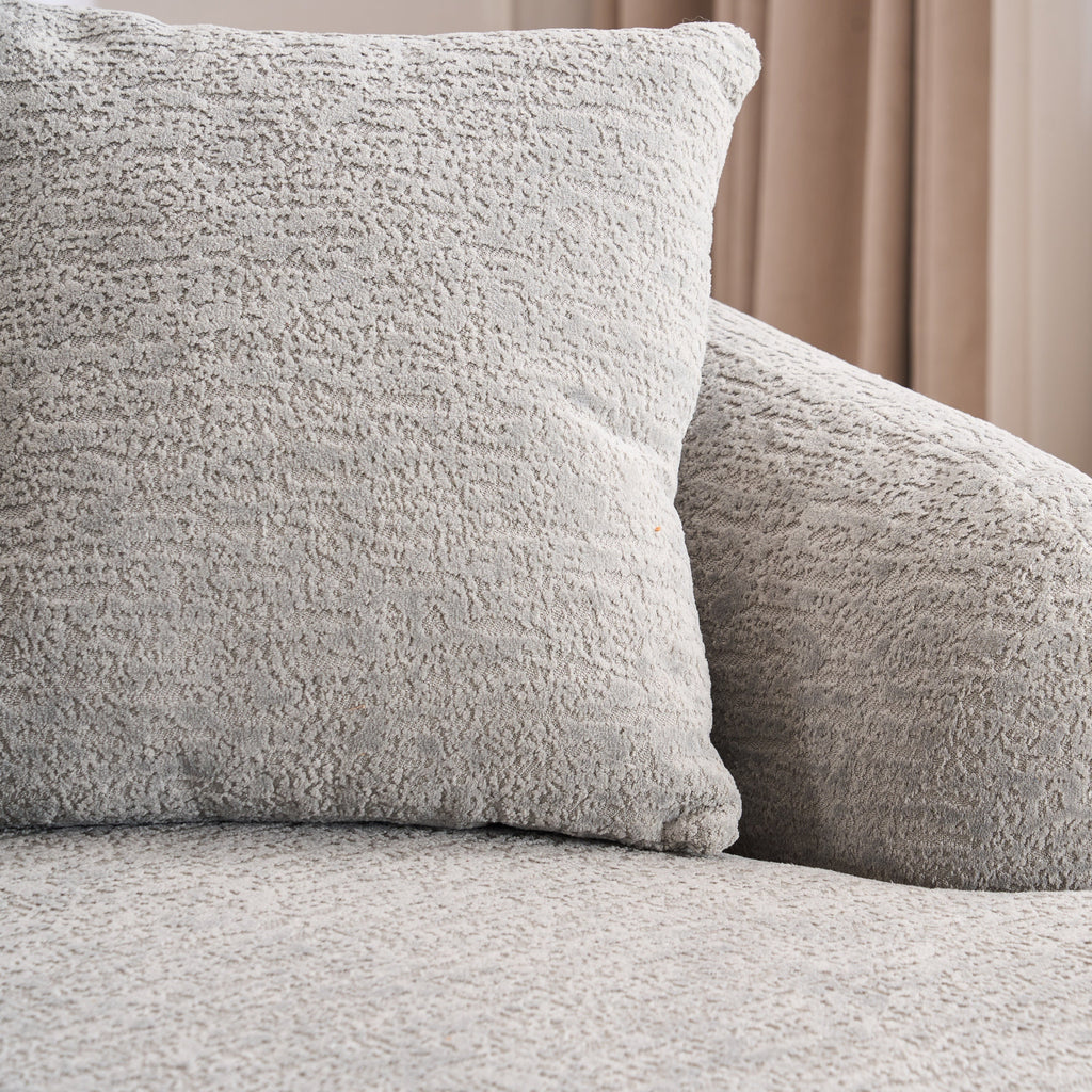 Boneless L-Shape Sectional Sofa with Curved Chaise
