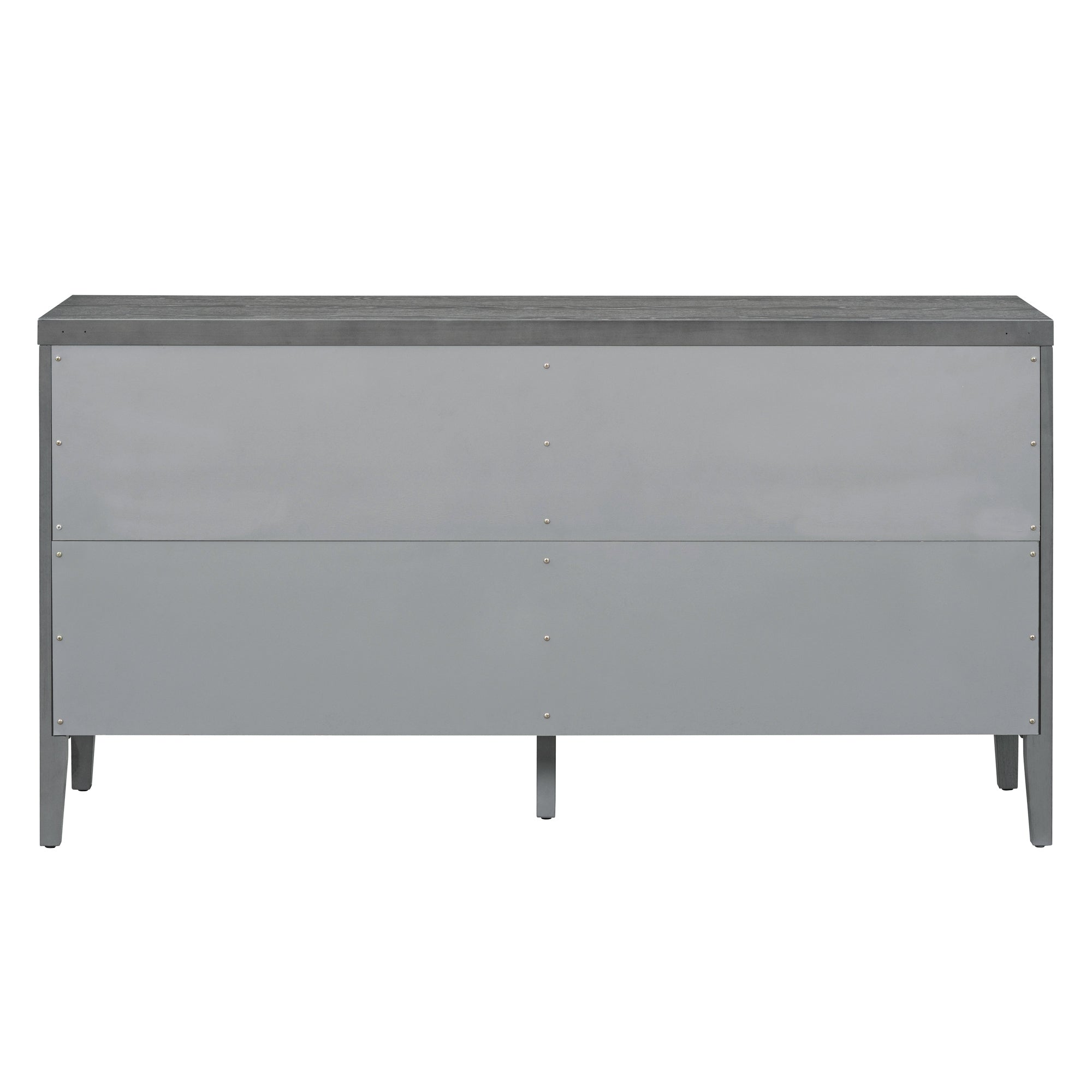 60" Circular Groove Design Sideboard Door for Living Room