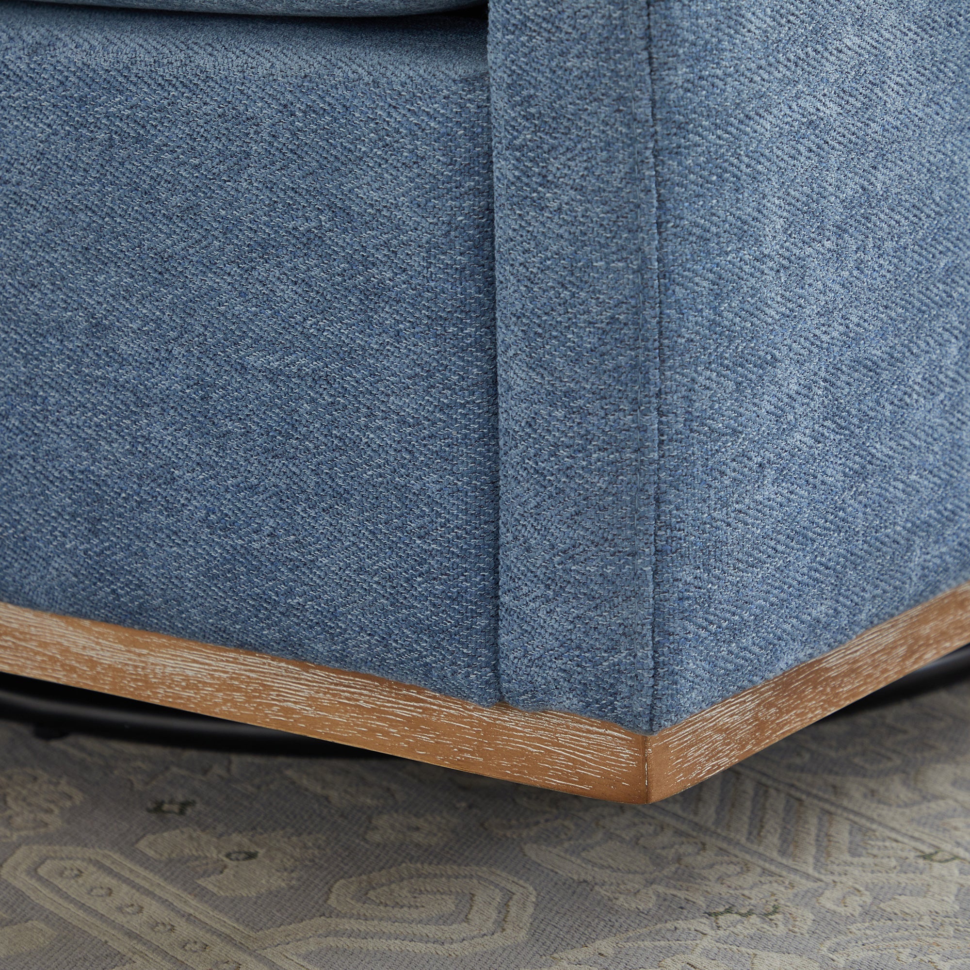 Modern Square Chenille Upholstered Swivel Accent Chair