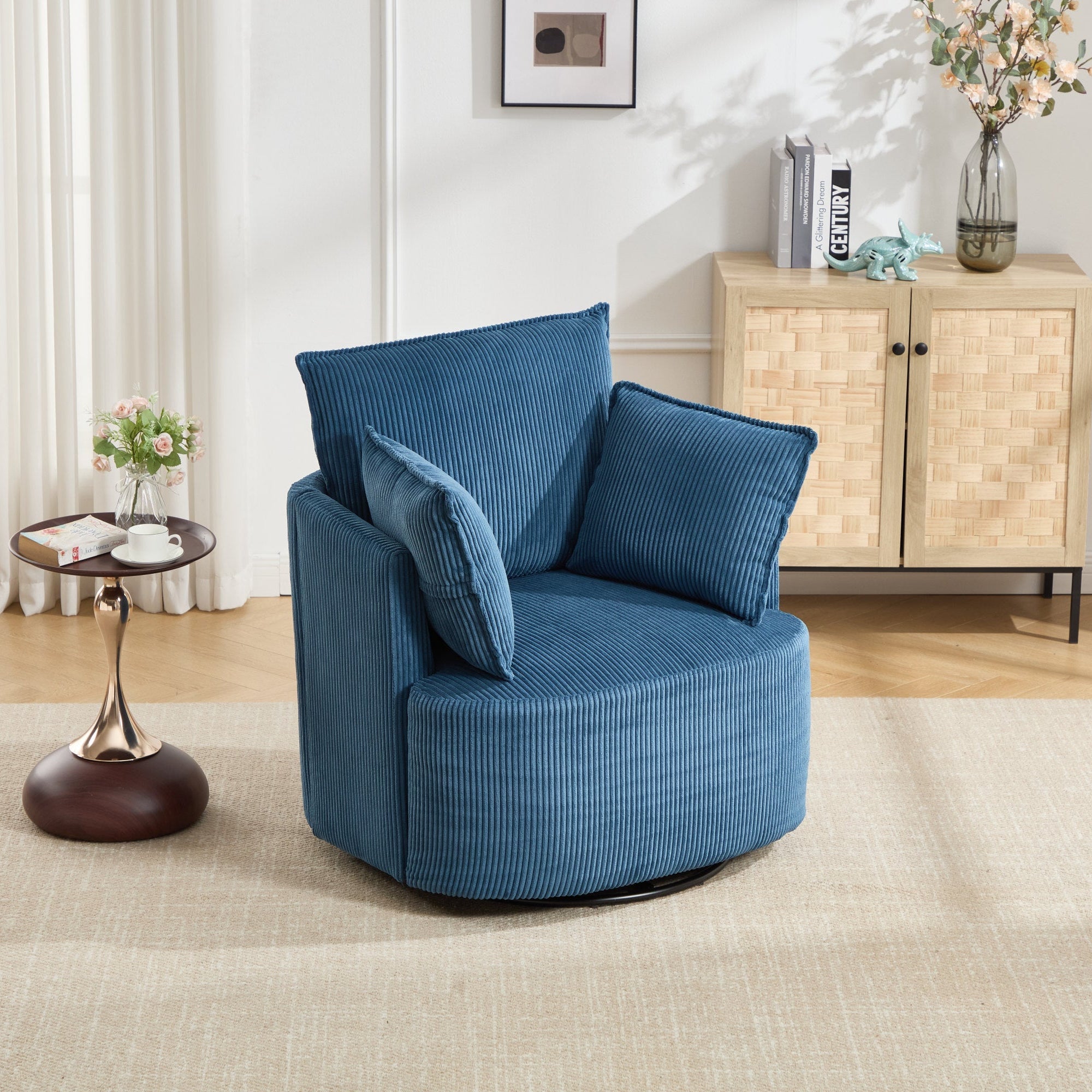 360° Smooth Swivel Living Chair