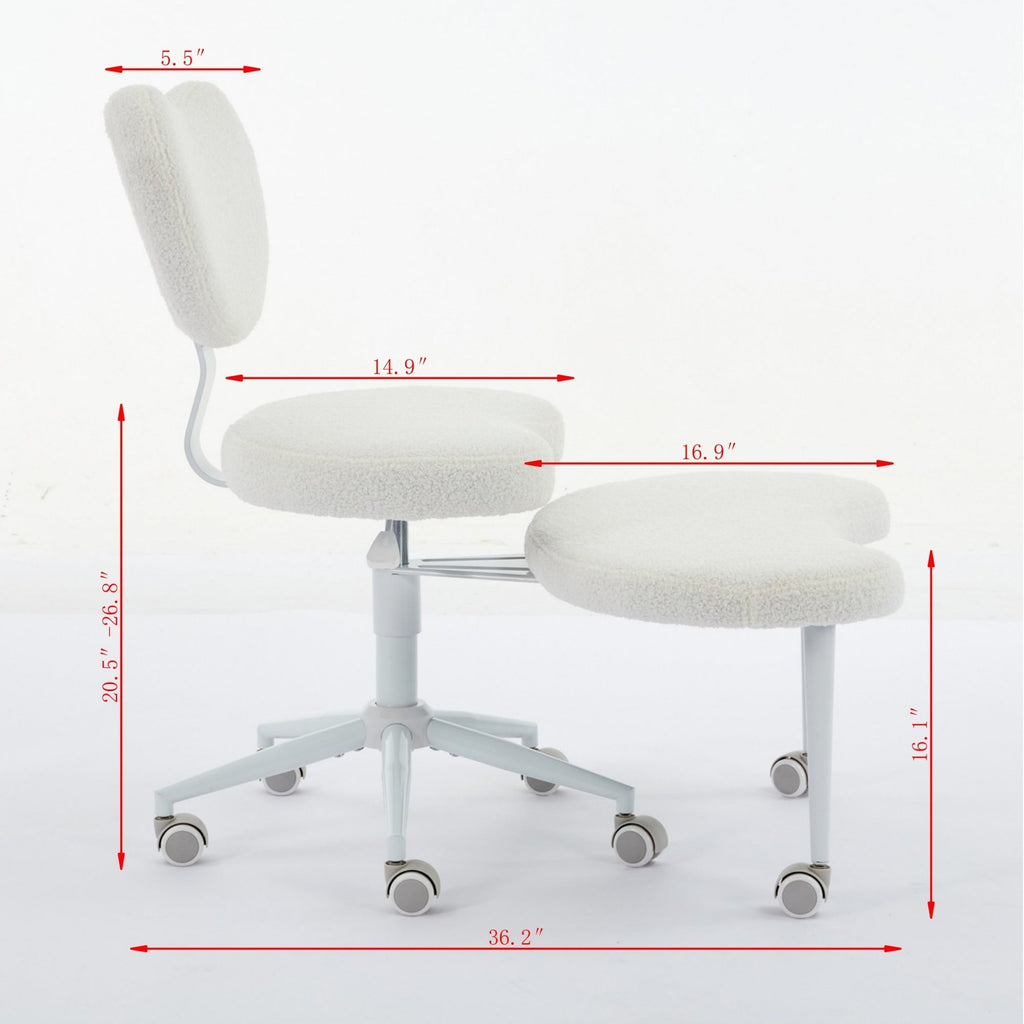 Teddy Meditation Cross Legged Chair with Wheels