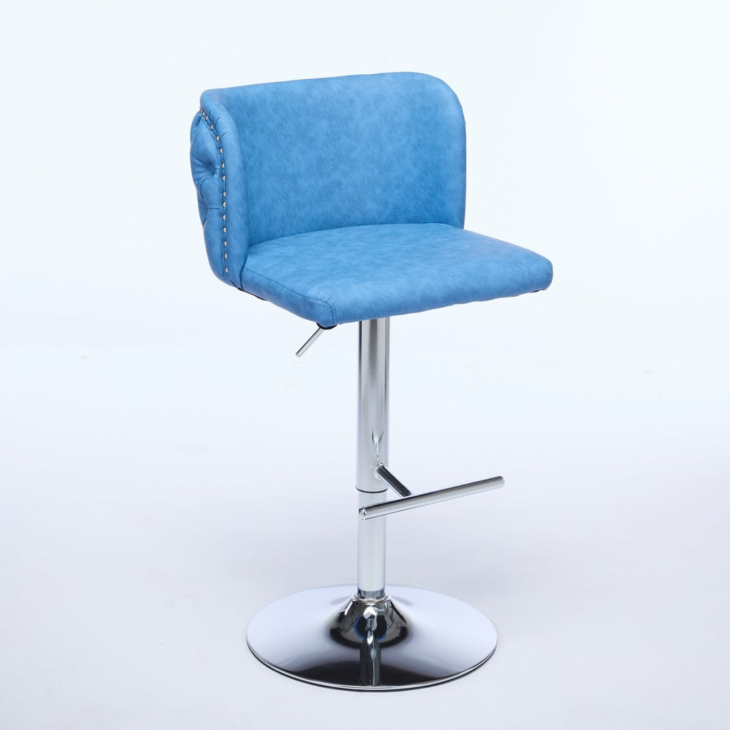 Modern PU Upholstered Bar Stools (Set of 2)