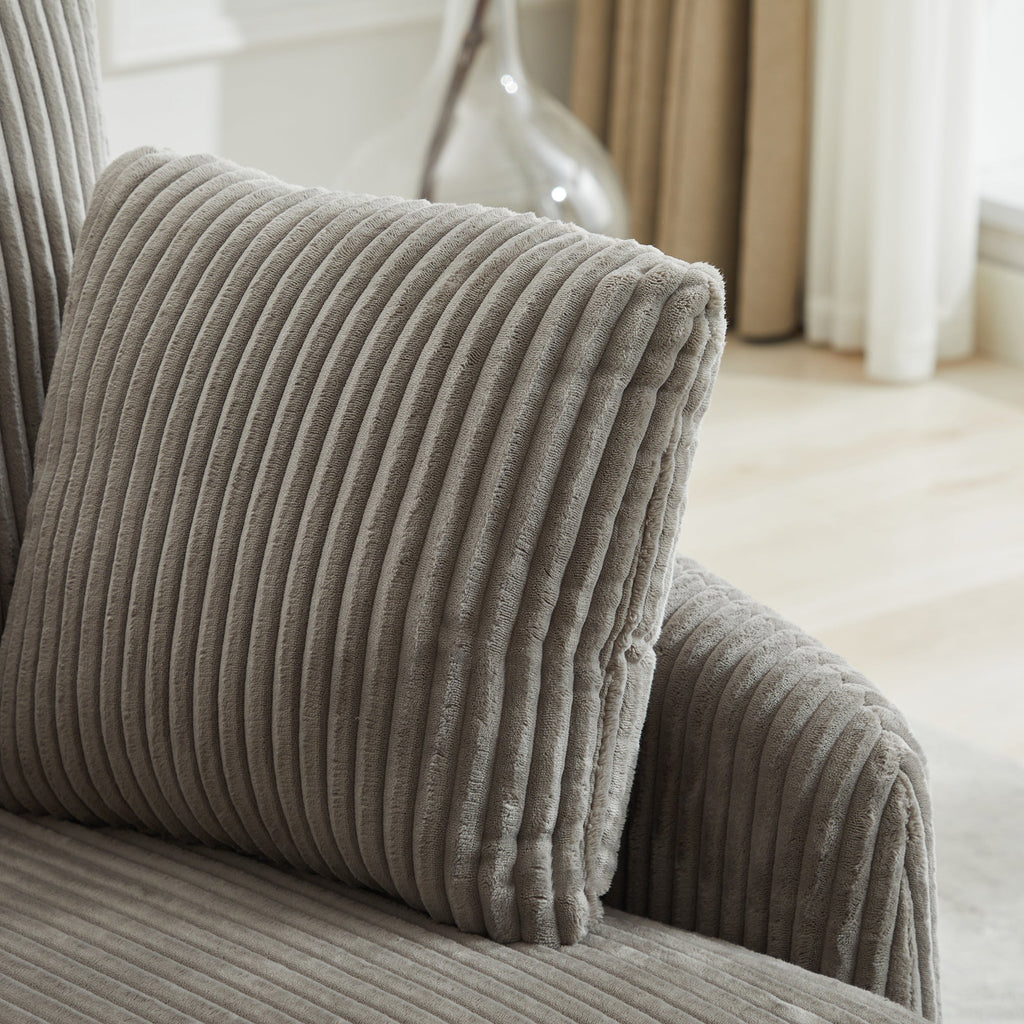 40.55'W Swivel Accent Sofa Chair with 2 Thorw Pillows