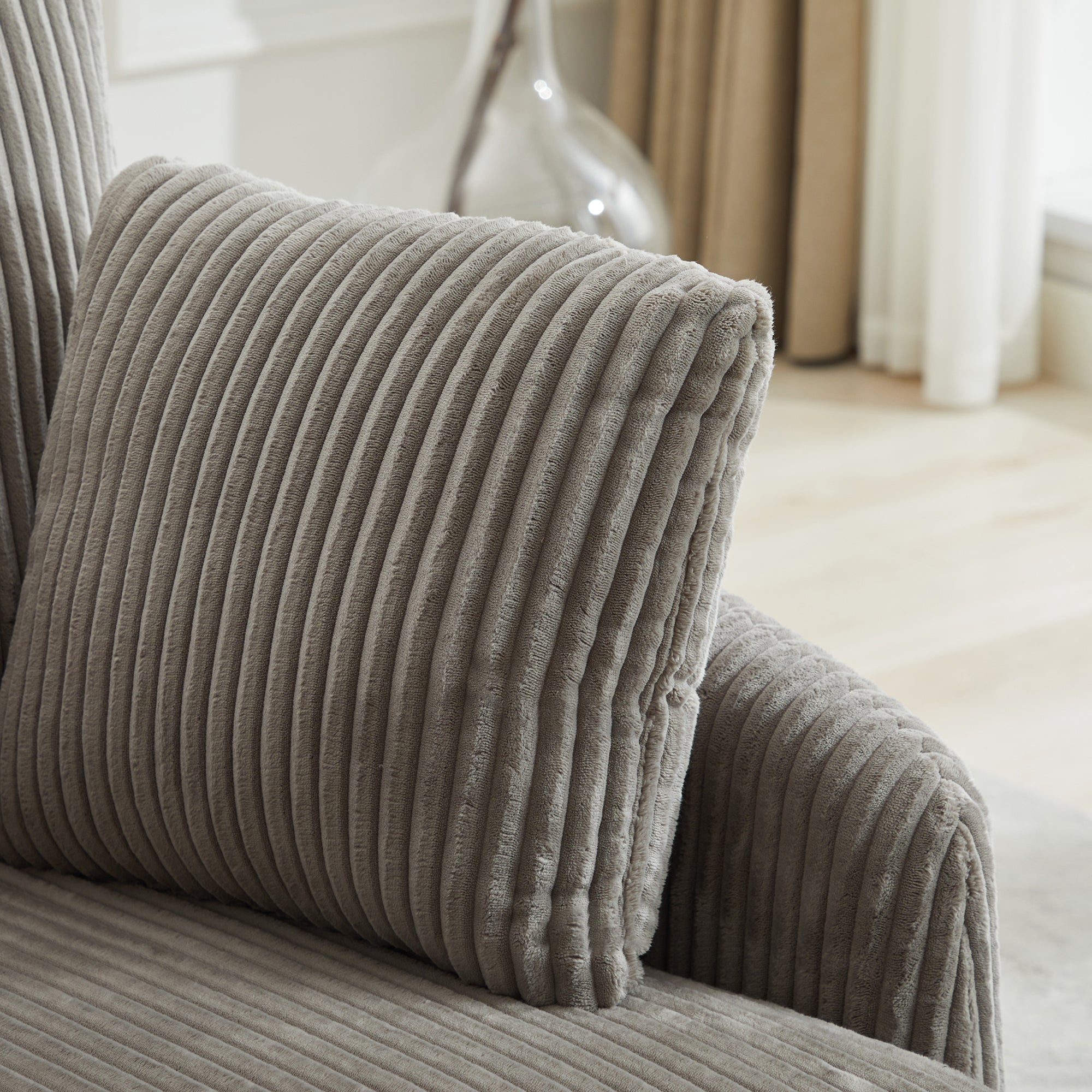 40.55'W Swivel Accent Sofa Chair with 2 Thorw Pillows